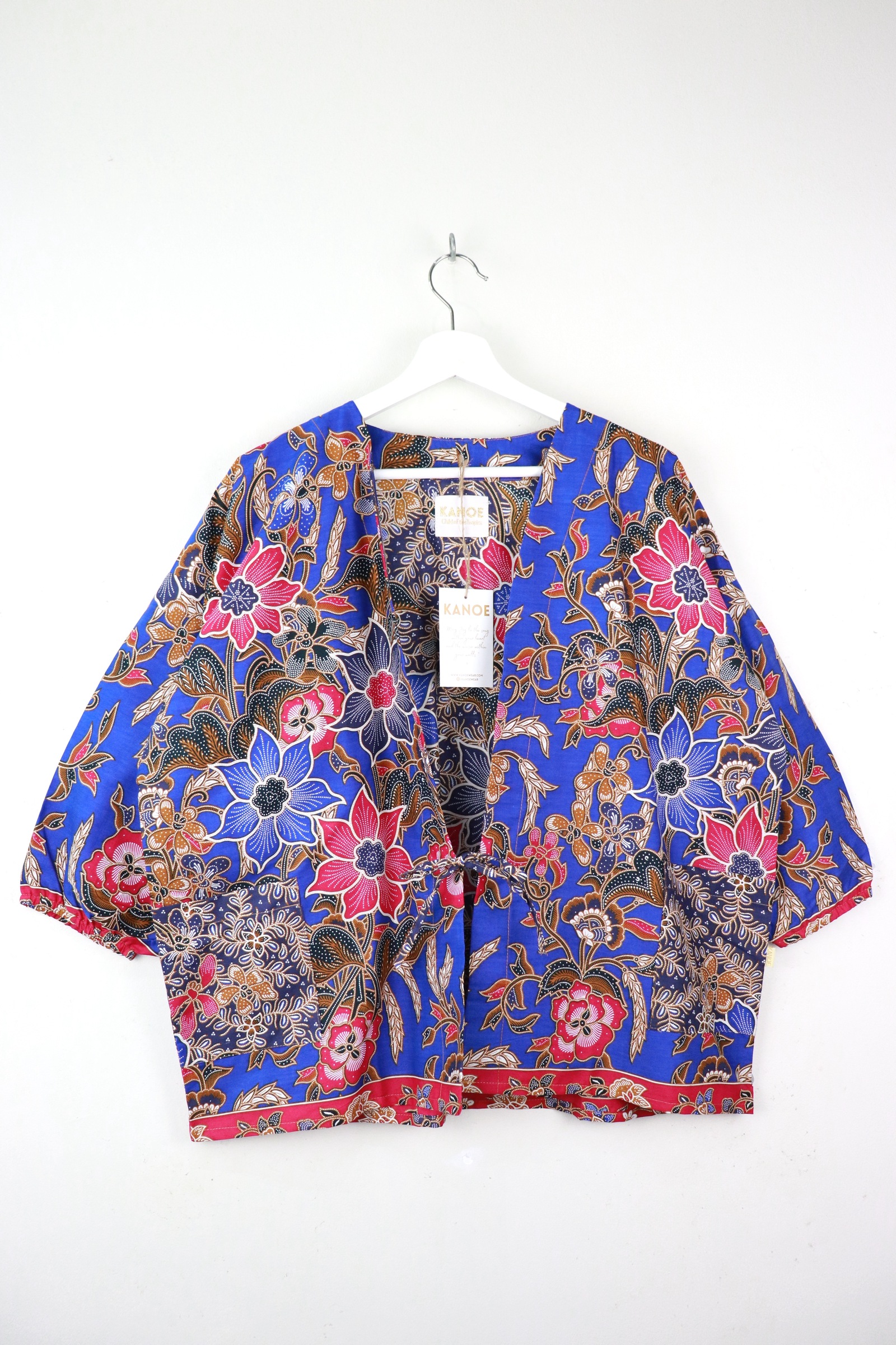 Batik Kimono Signature - Bleu Delphinium