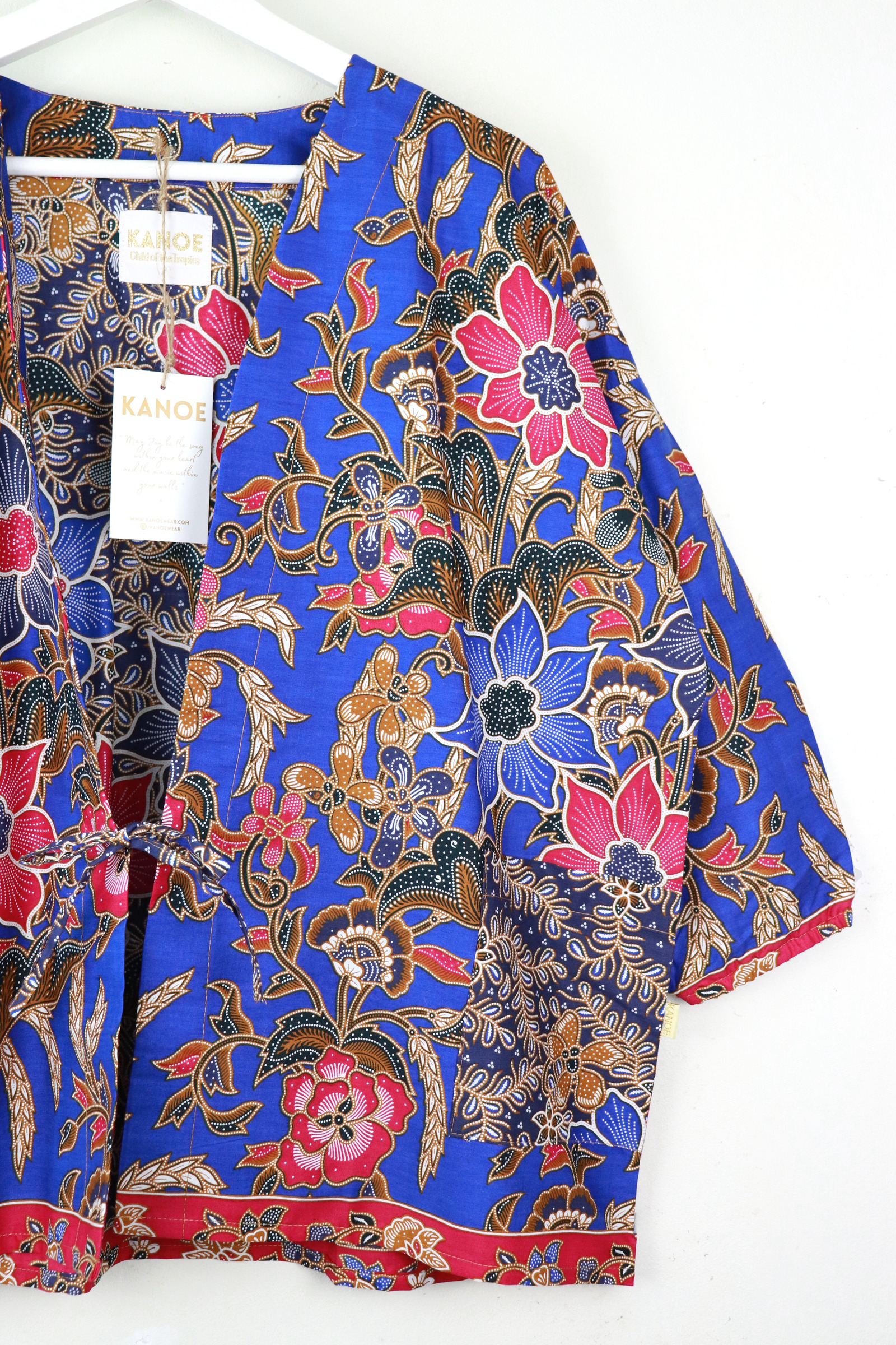 Batik Kimono Signature - Bleu Delphinium