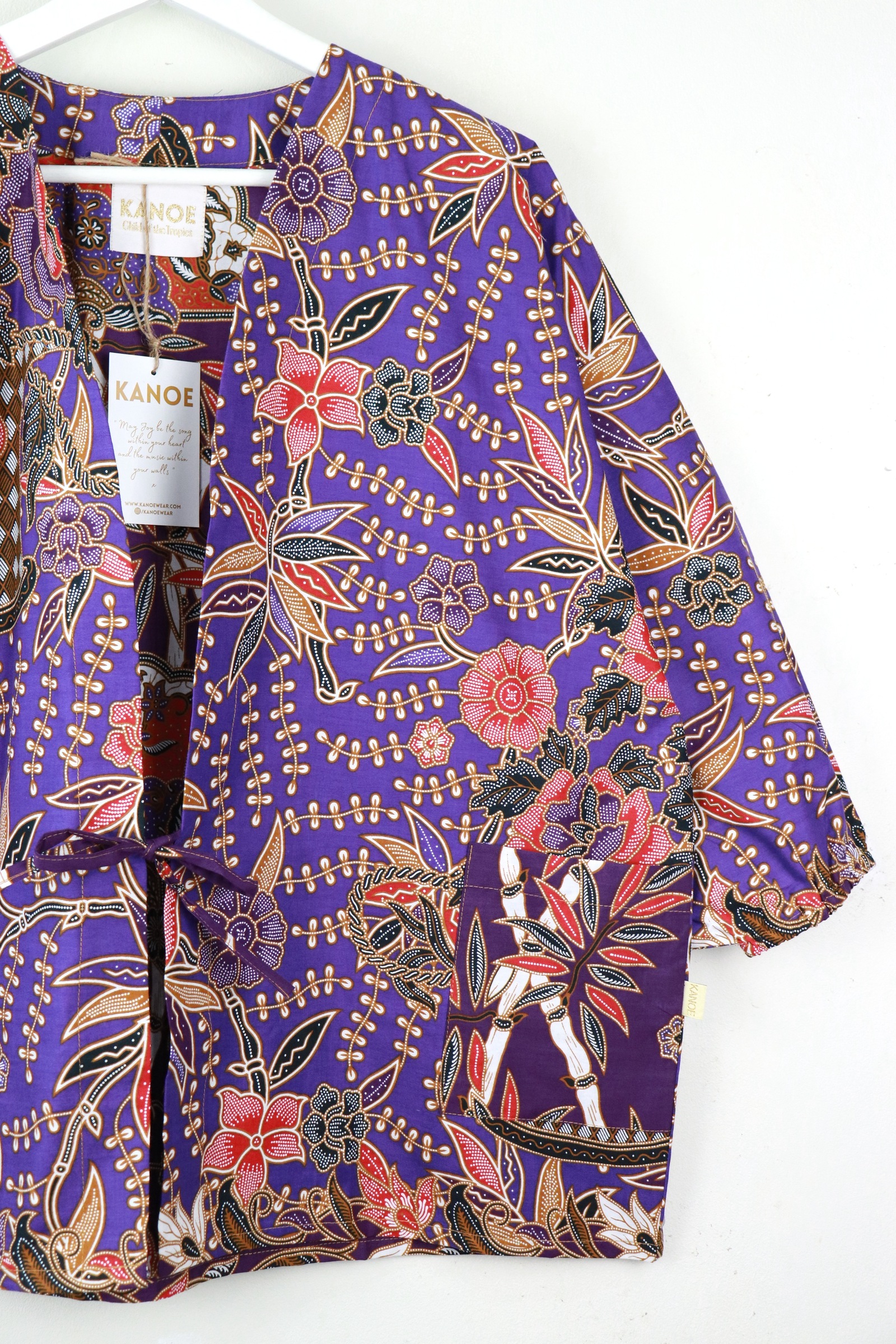 Batik Kimono Signature - Lilac Brunnera
