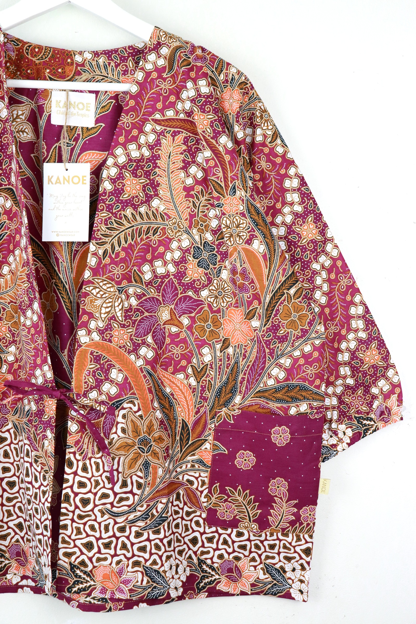 Batik Kimono Signature - Magnolia Mauve