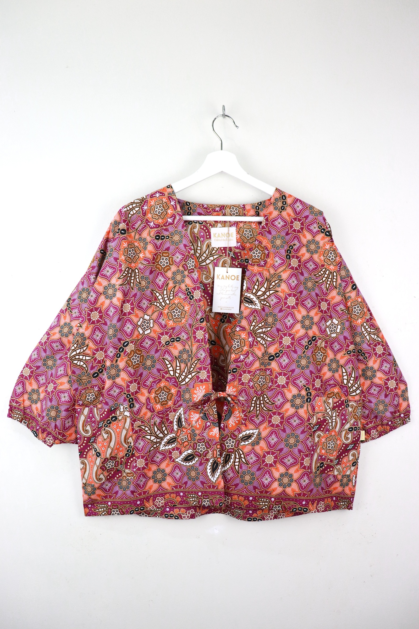 Batik Kimono Signature - Magenta Mimosa