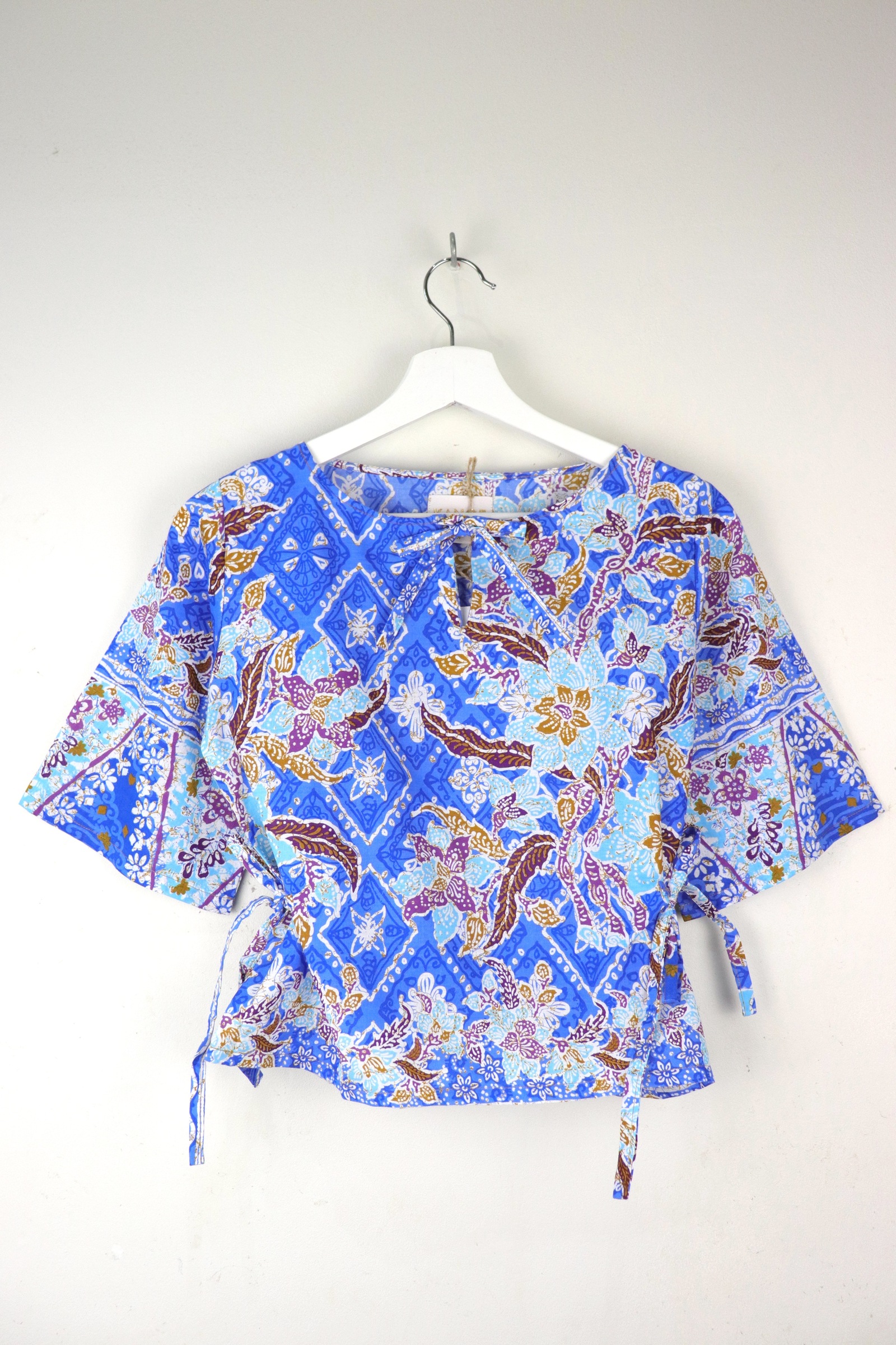Kedah Batik Top - Biru Jelita
