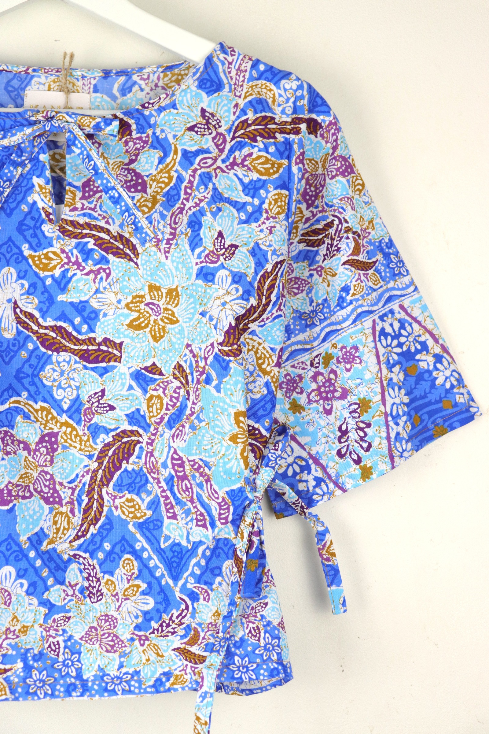 Kedah Batik Top - Biru Jelita