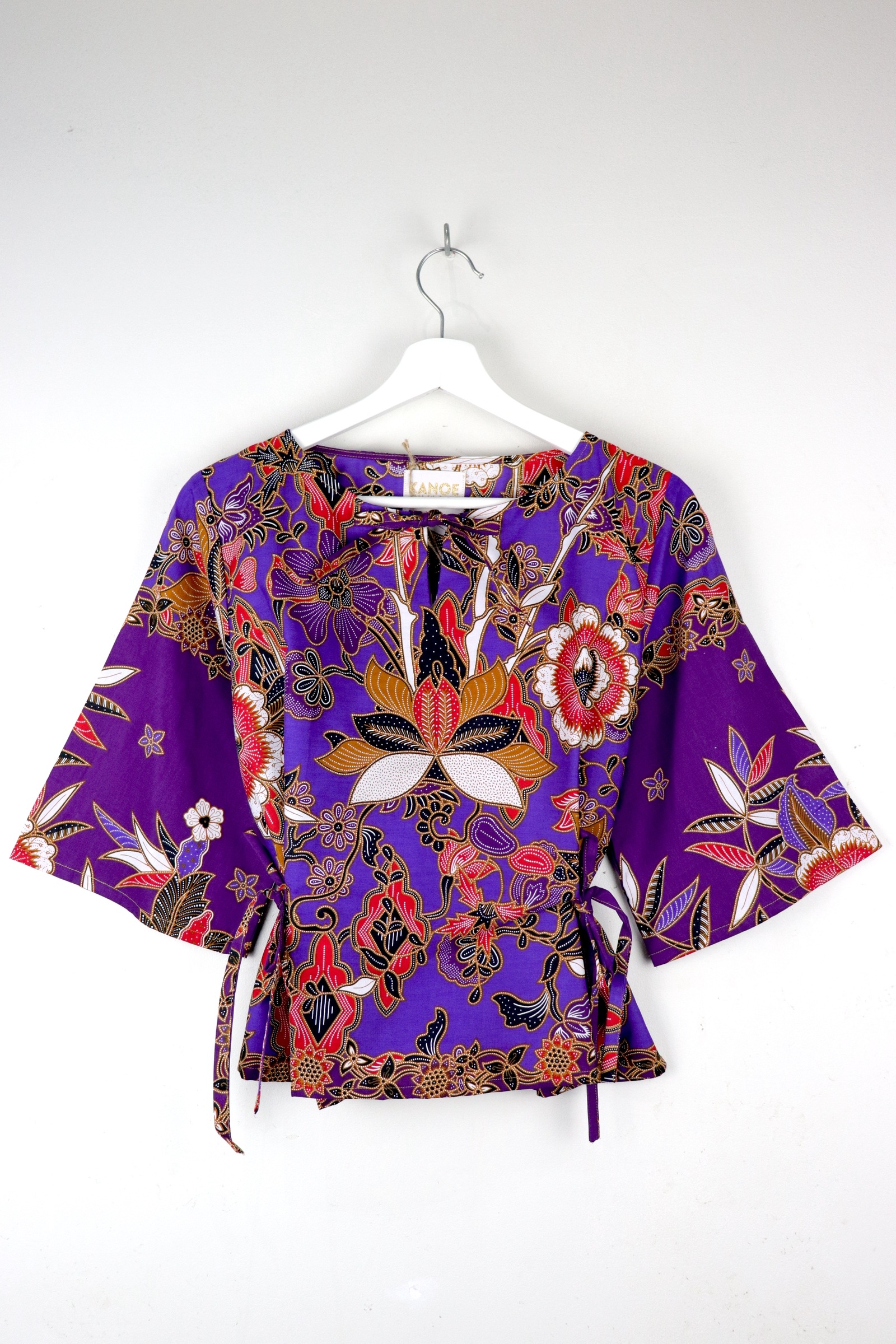 Kedah Batik Top - Iris Glow [ L ]