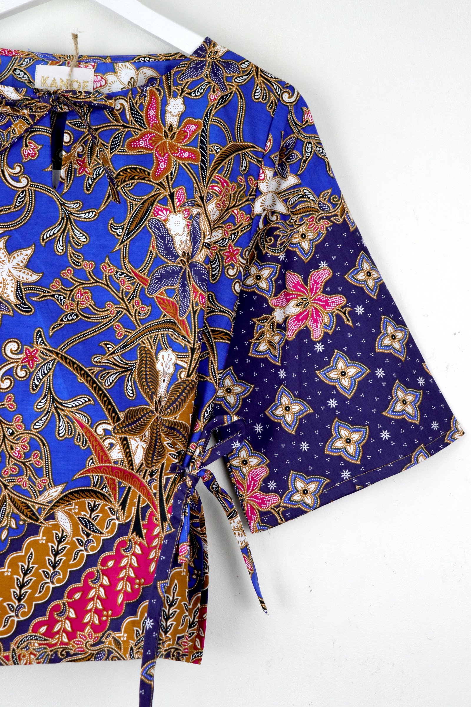 Kedah Batik Top - Hydrangea Petal [ L ]