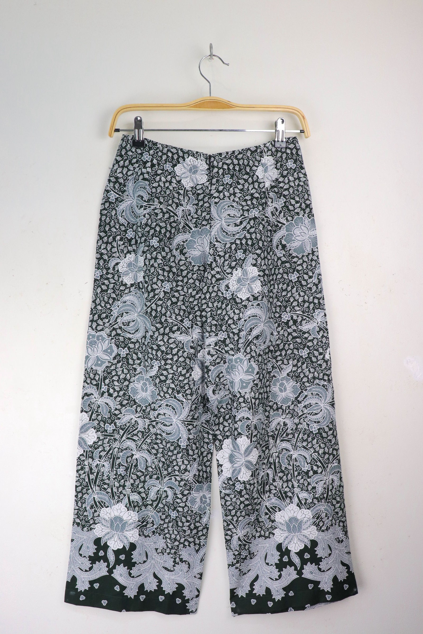 Batik Palazzo Pants - Anis