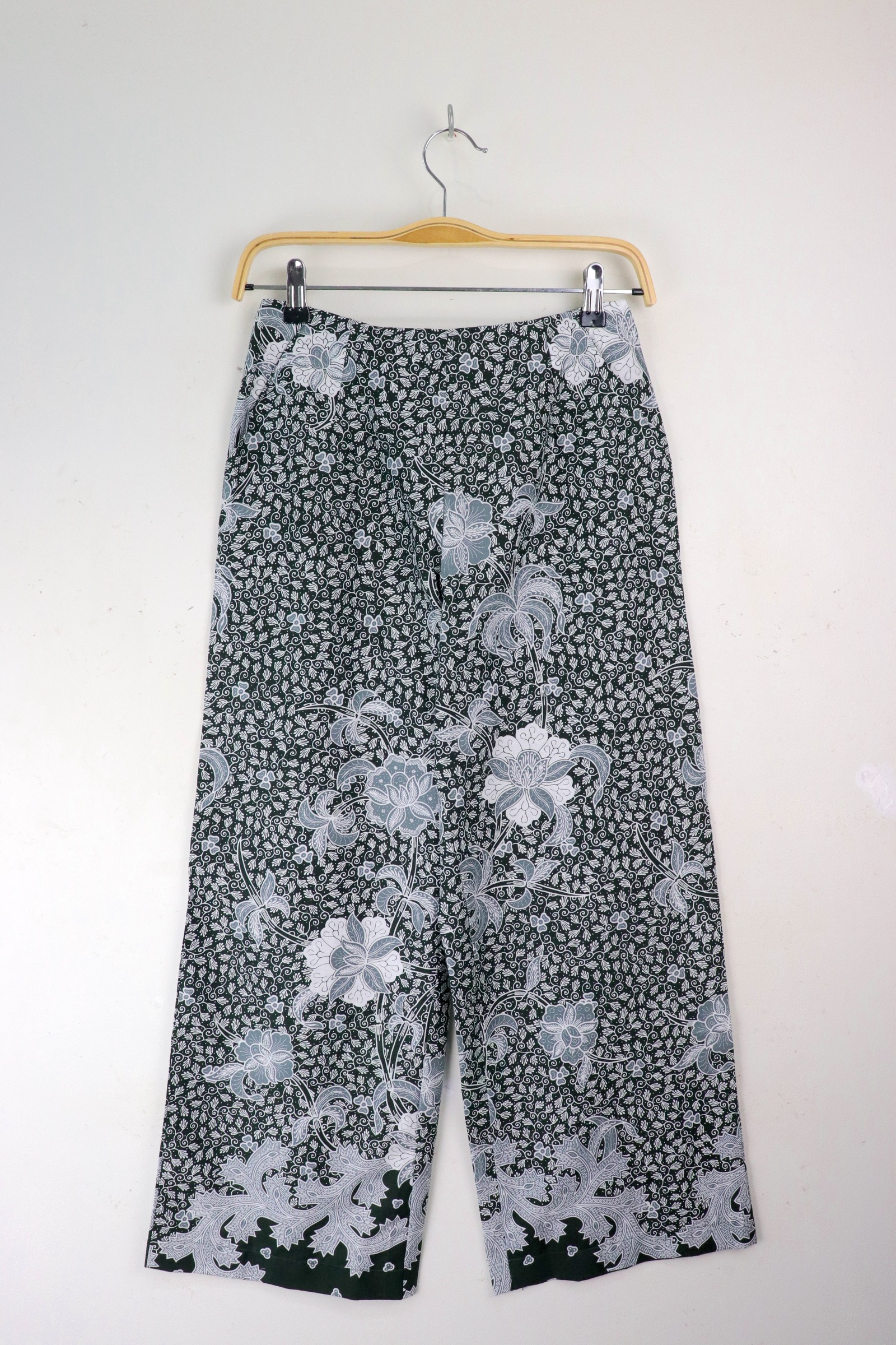 Batik Palazzo Pants - Anis