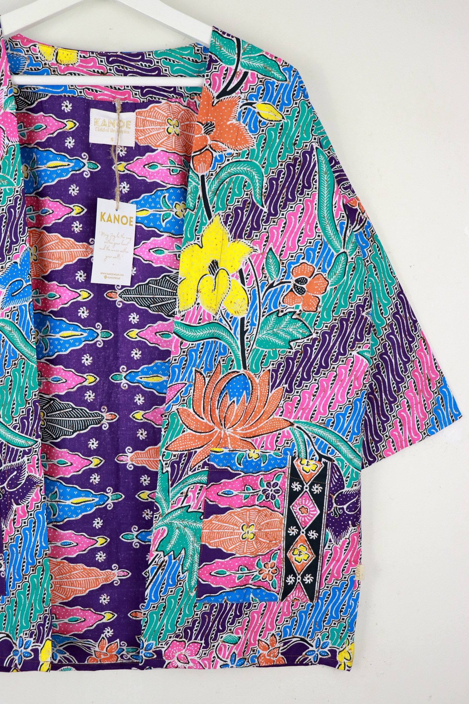 Batik Kimono Basic - Lovebird's Lantern [ S ]