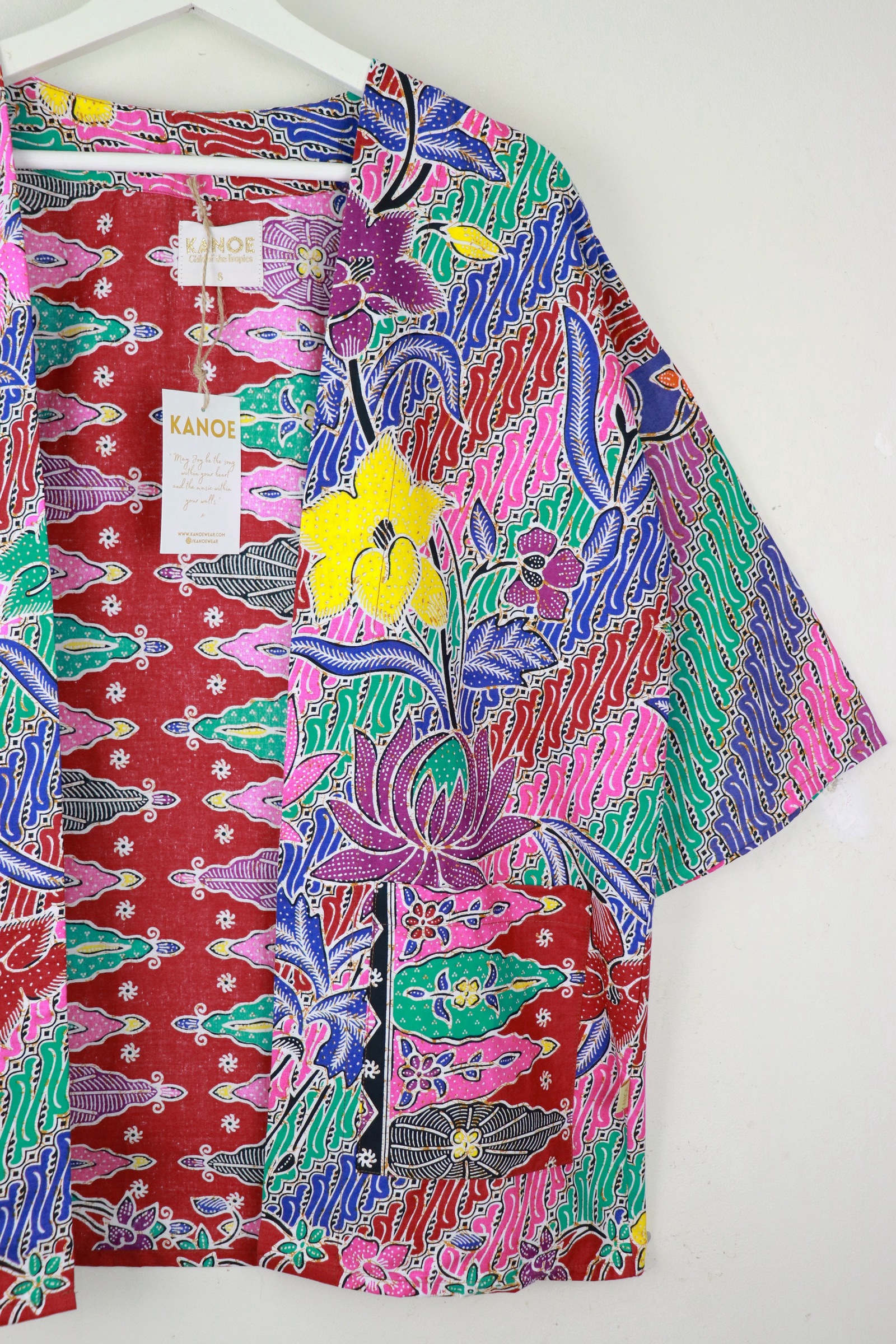 Batik Kimono Basic - Scarlet Letters [ S ]