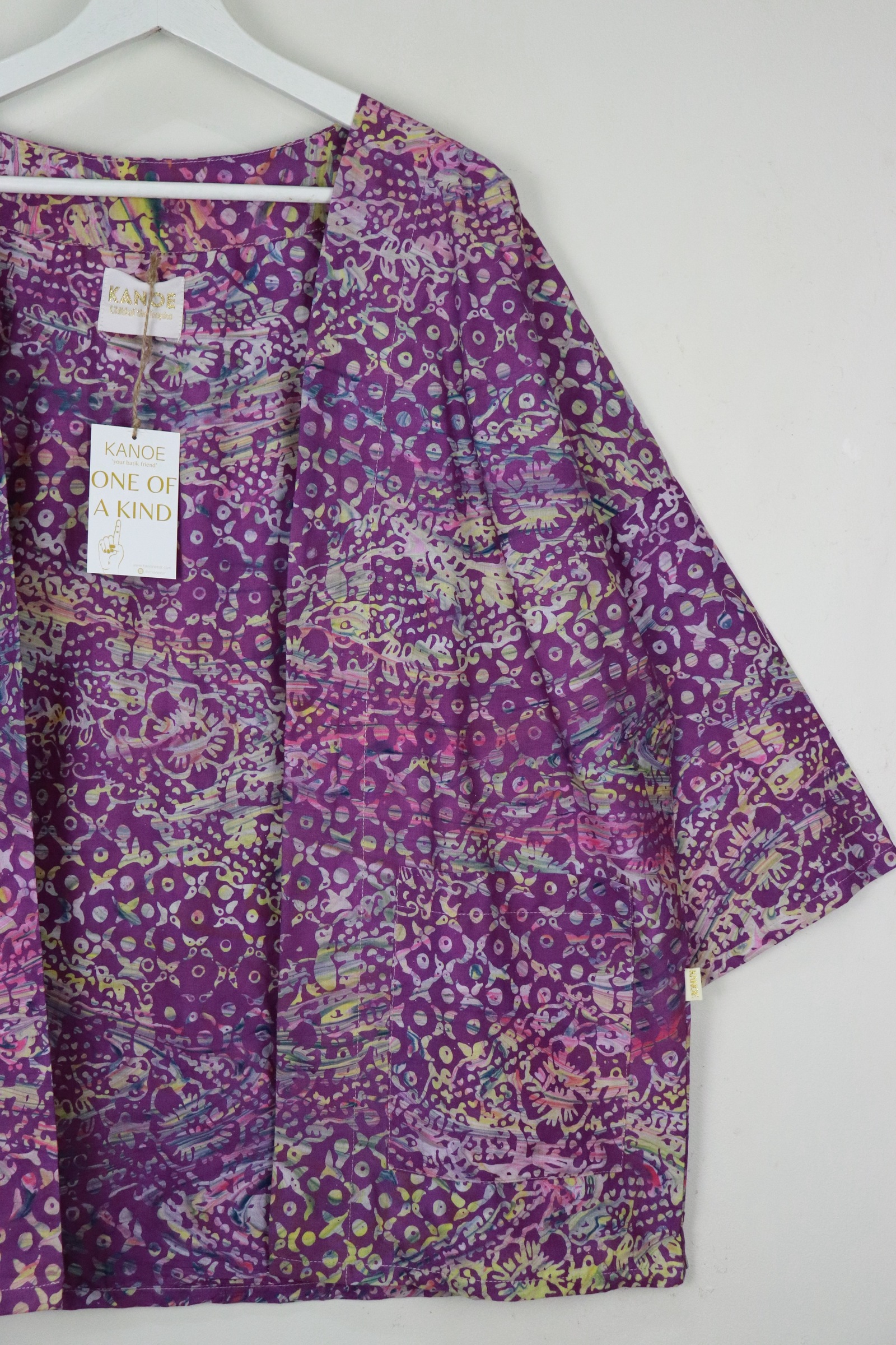 Handmade Batik Kimono Basic - Kohana Orchid