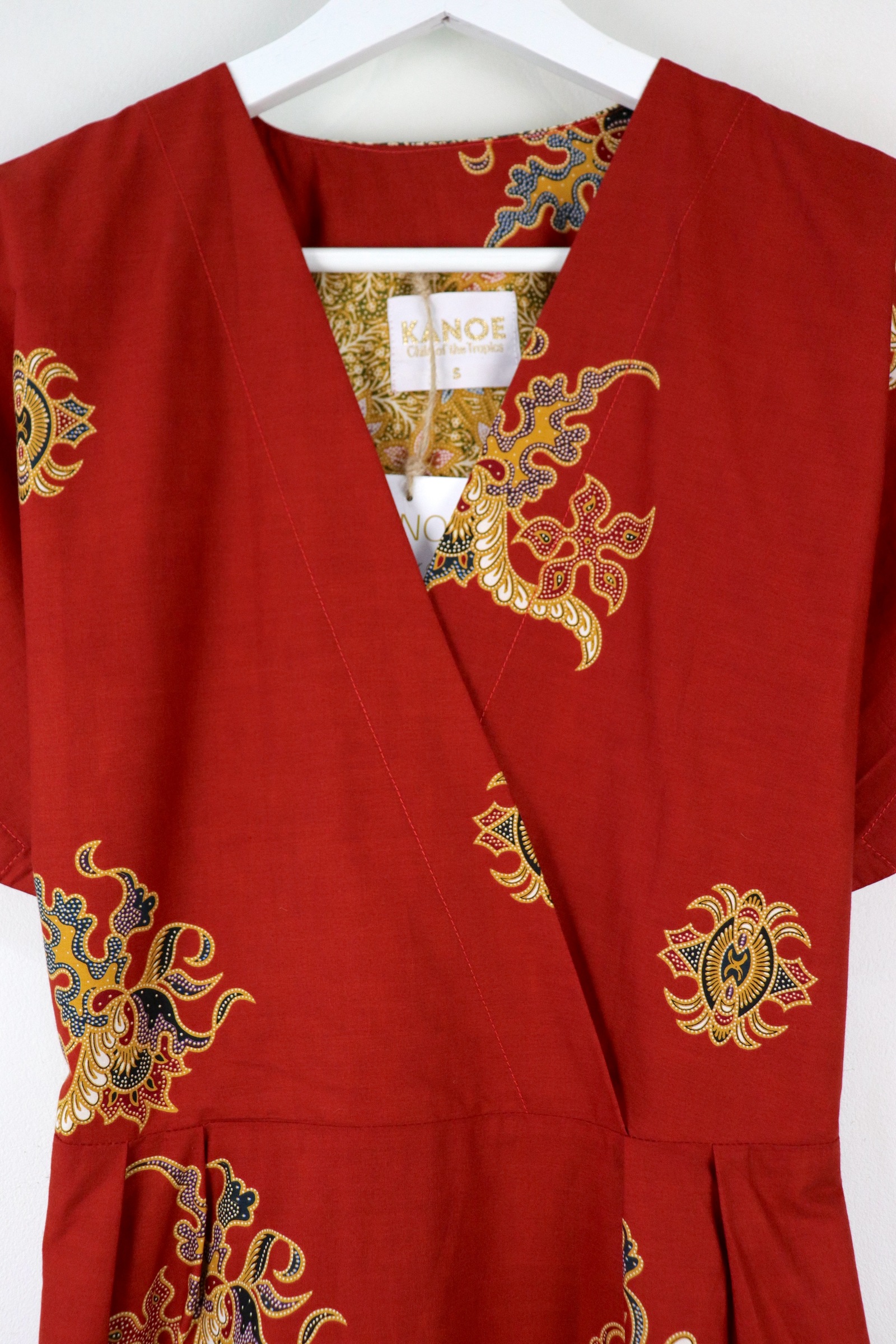 Kimono Wrap Dress [ Short ] - Camellia Cascade 