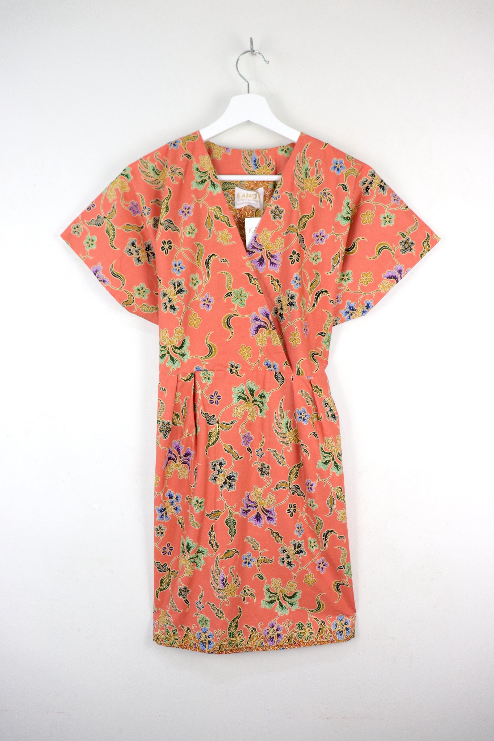 Kimono Wrap Dress [ Short ] - Apricot Cosmos