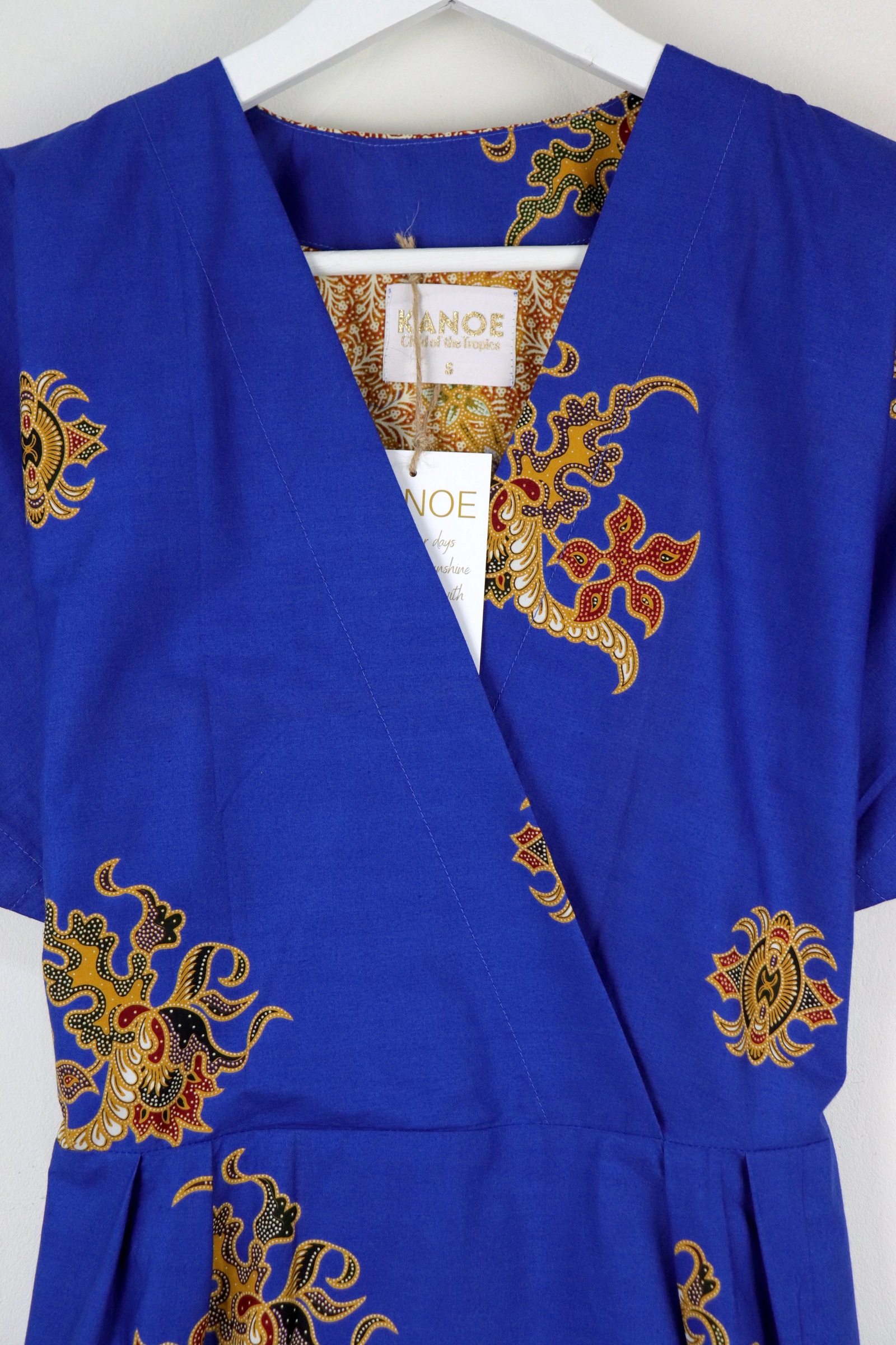 Kimono Wrap Dress [ Short ] - Azure Stars