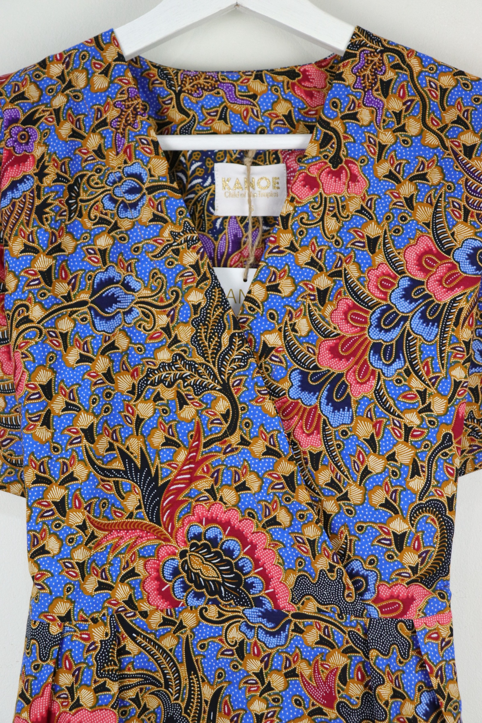 Kimono Wrap Dress [ Short ] - Sumire Blue