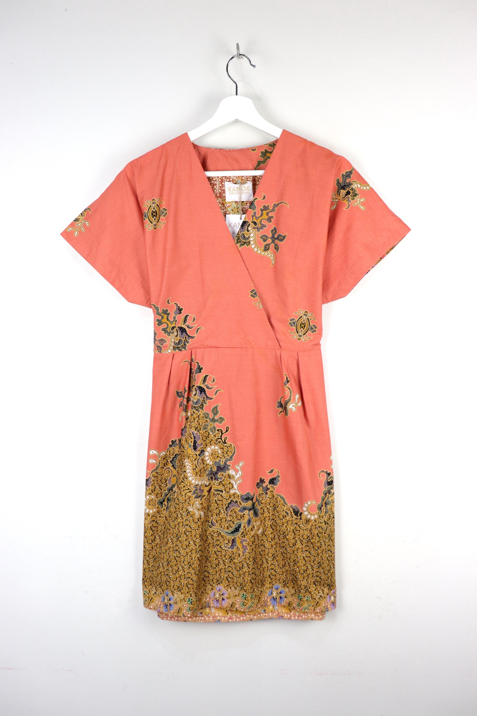 Kimono Wrap Dress [ Short ] - Peony Tango