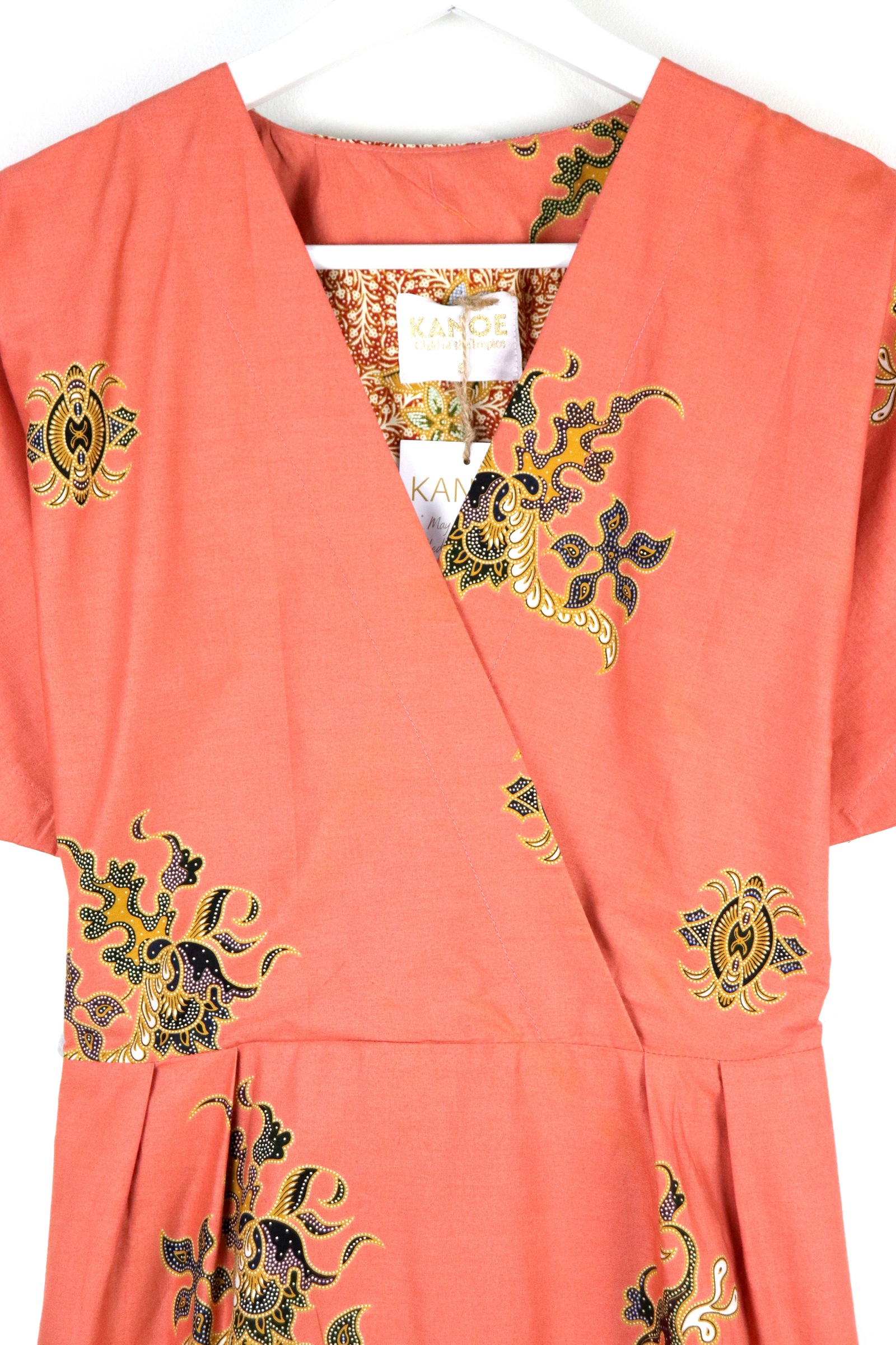 Kimono Wrap Dress [ Short ] - Peony Tango