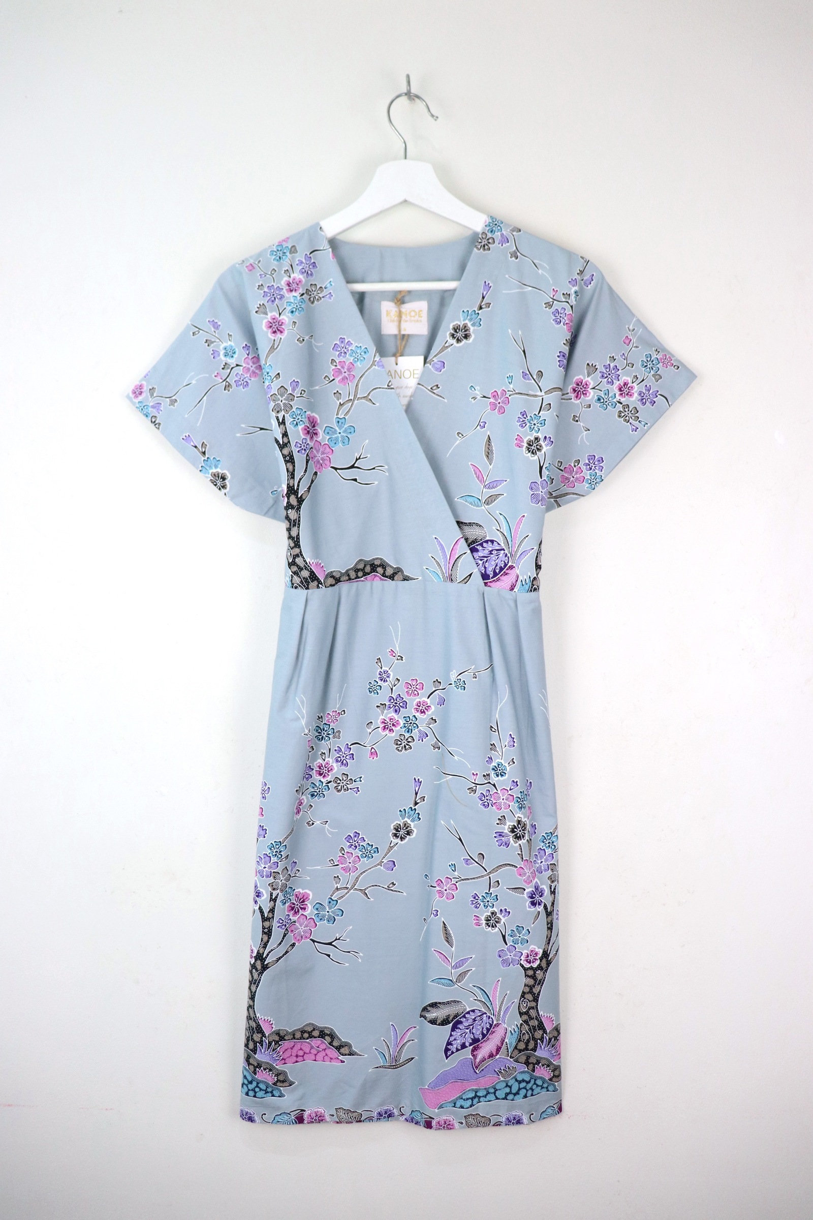 Kimono Wrap Dress - Forget-Me-Not