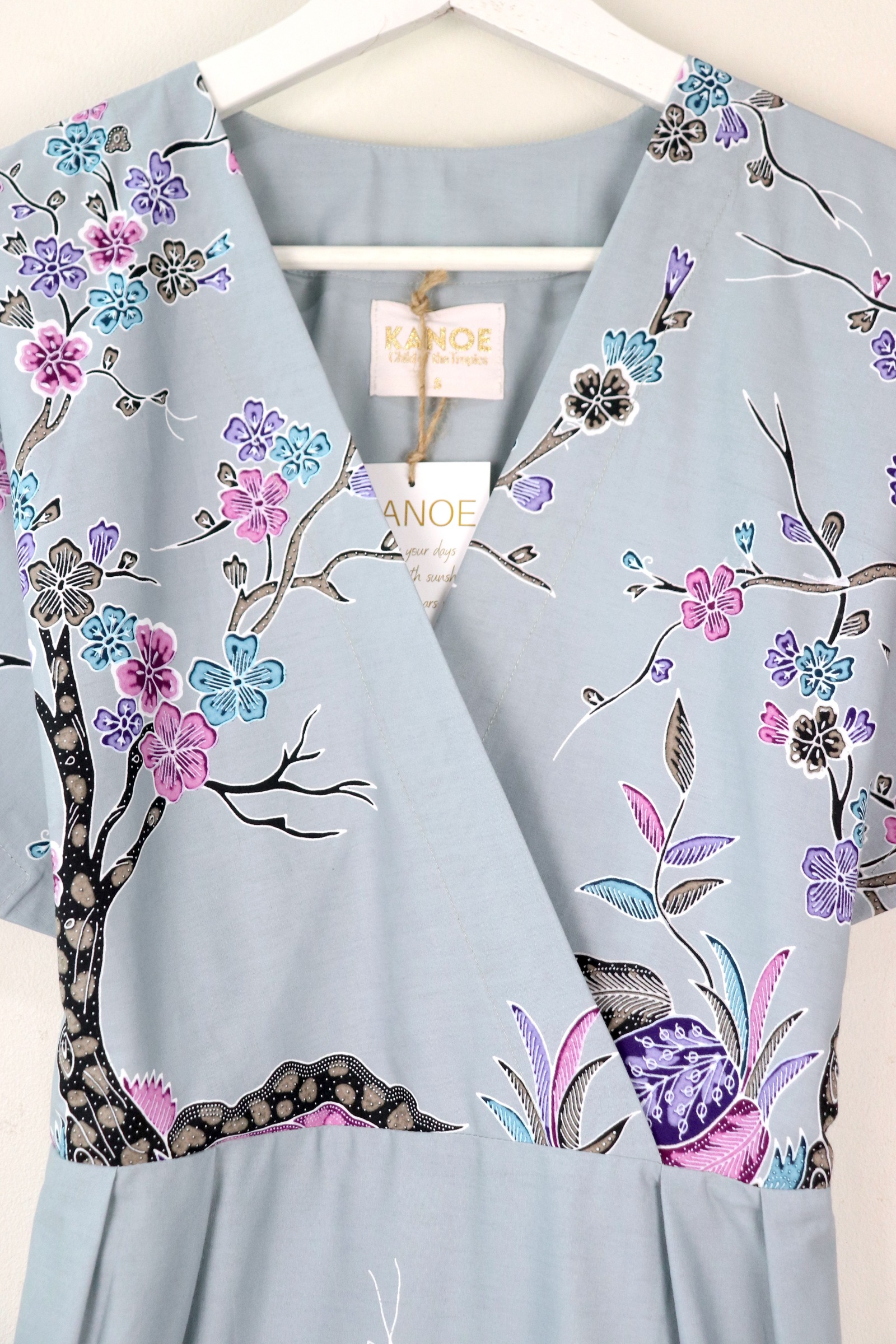 Kimono Wrap Dress - Forget-Me-Not
