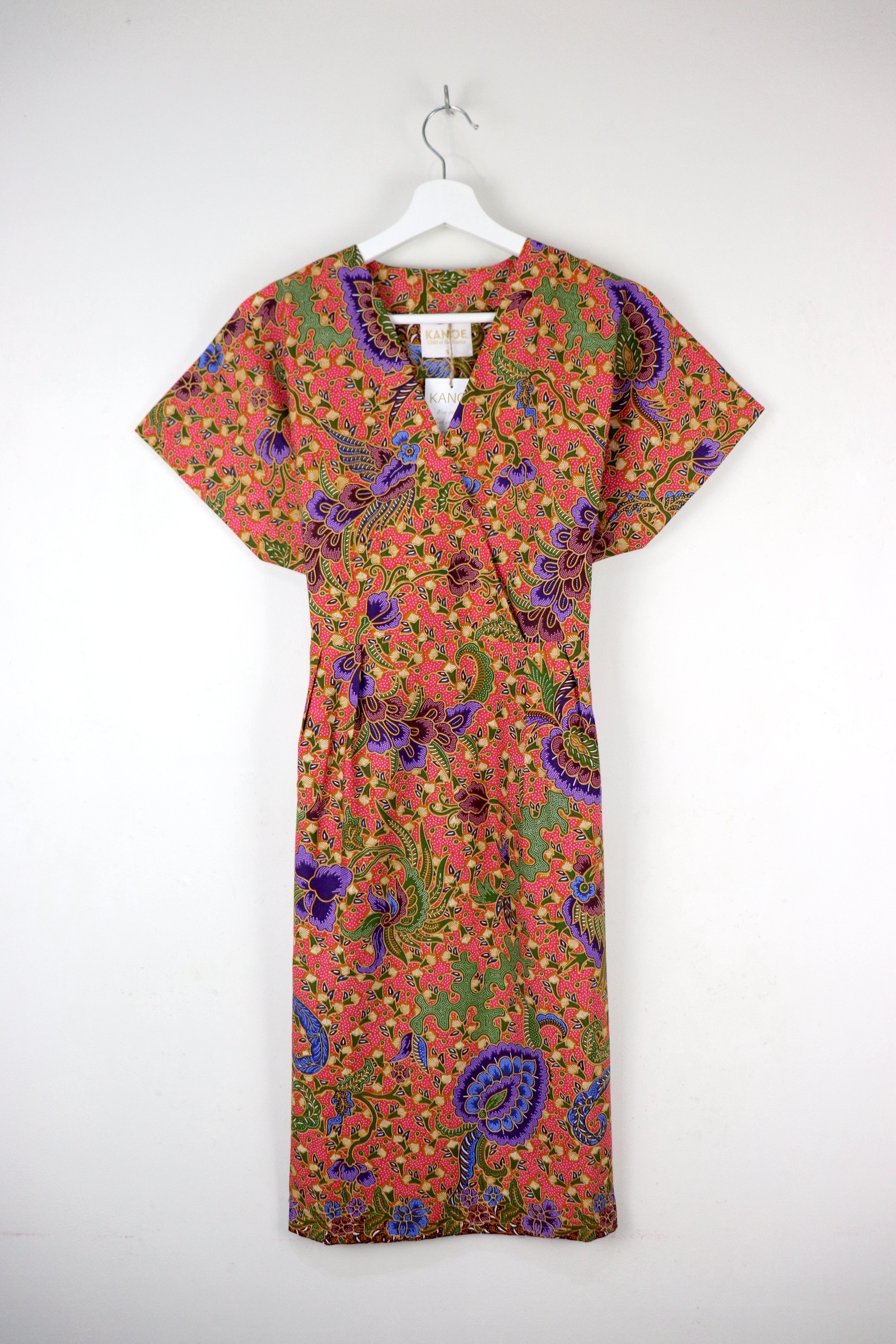 Kimono Wrap Dress - Peony [ Smaller Freesize ]