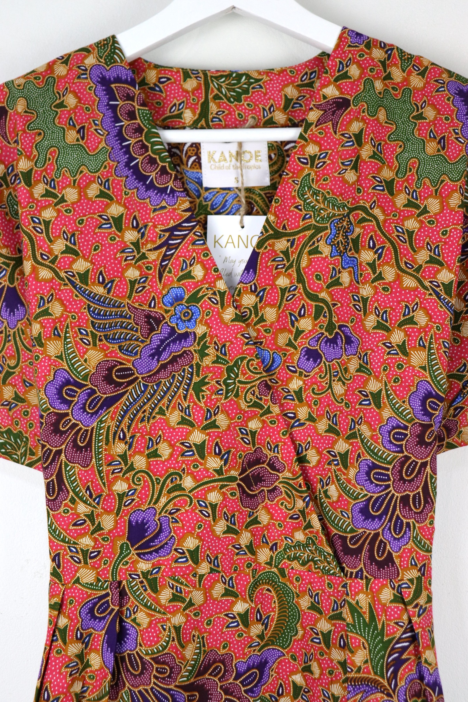 Kimono Wrap Dress - Peony [ Smaller Freesize ]