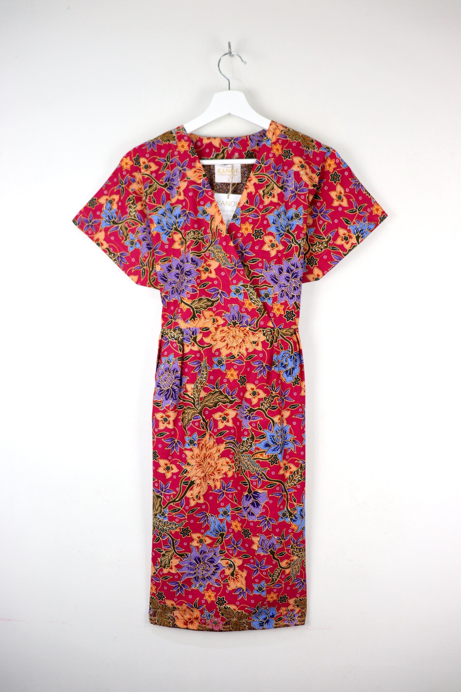Kimono Wrap Dress - Snapdragon