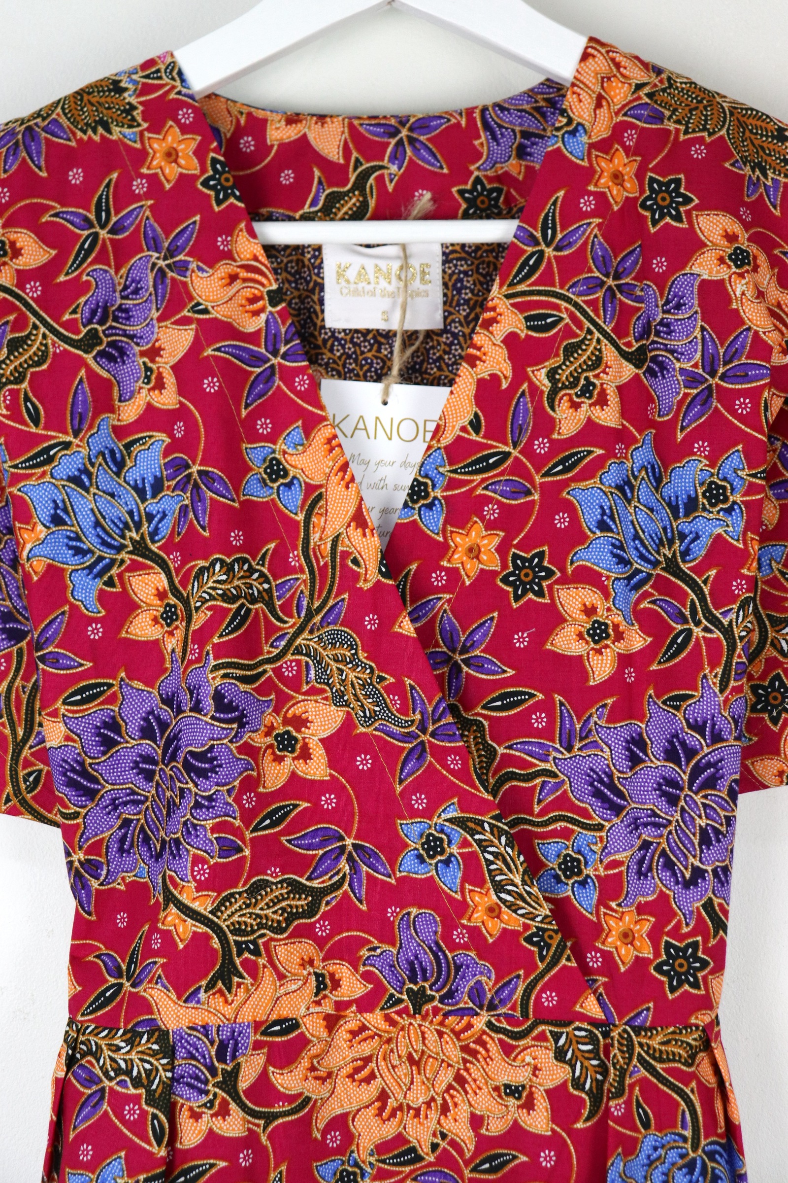 Kimono Wrap Dress - Snapdragon