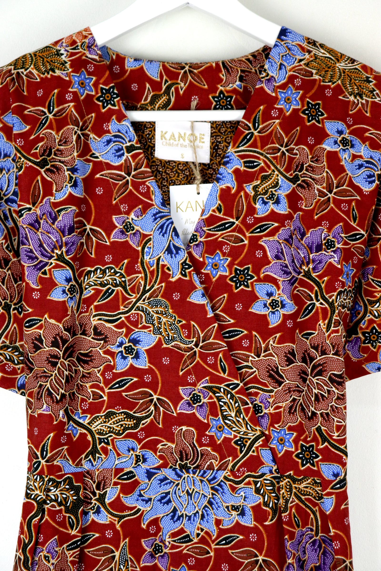 Kimono Wrap Dress - Amaryllis [ Smaller Freesize ]