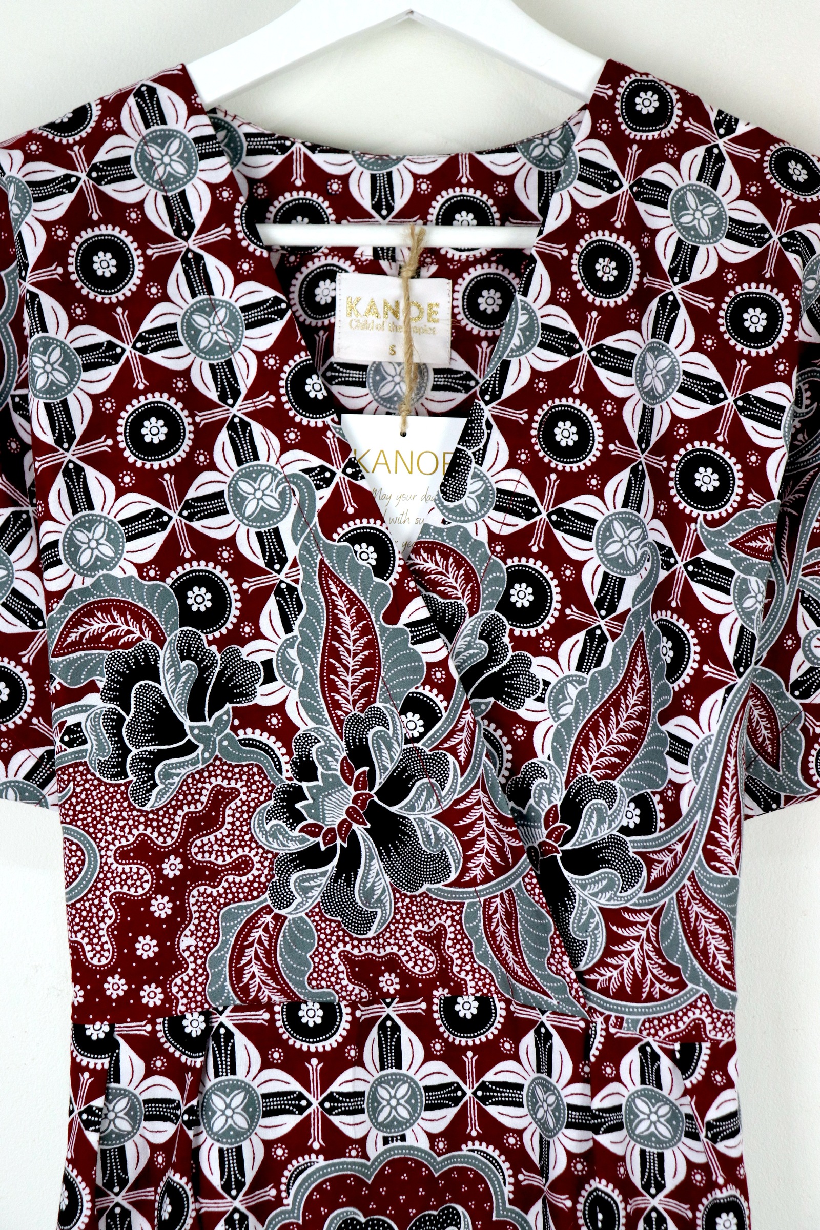 Kimono Wrap Dress - Poppy ( Red )