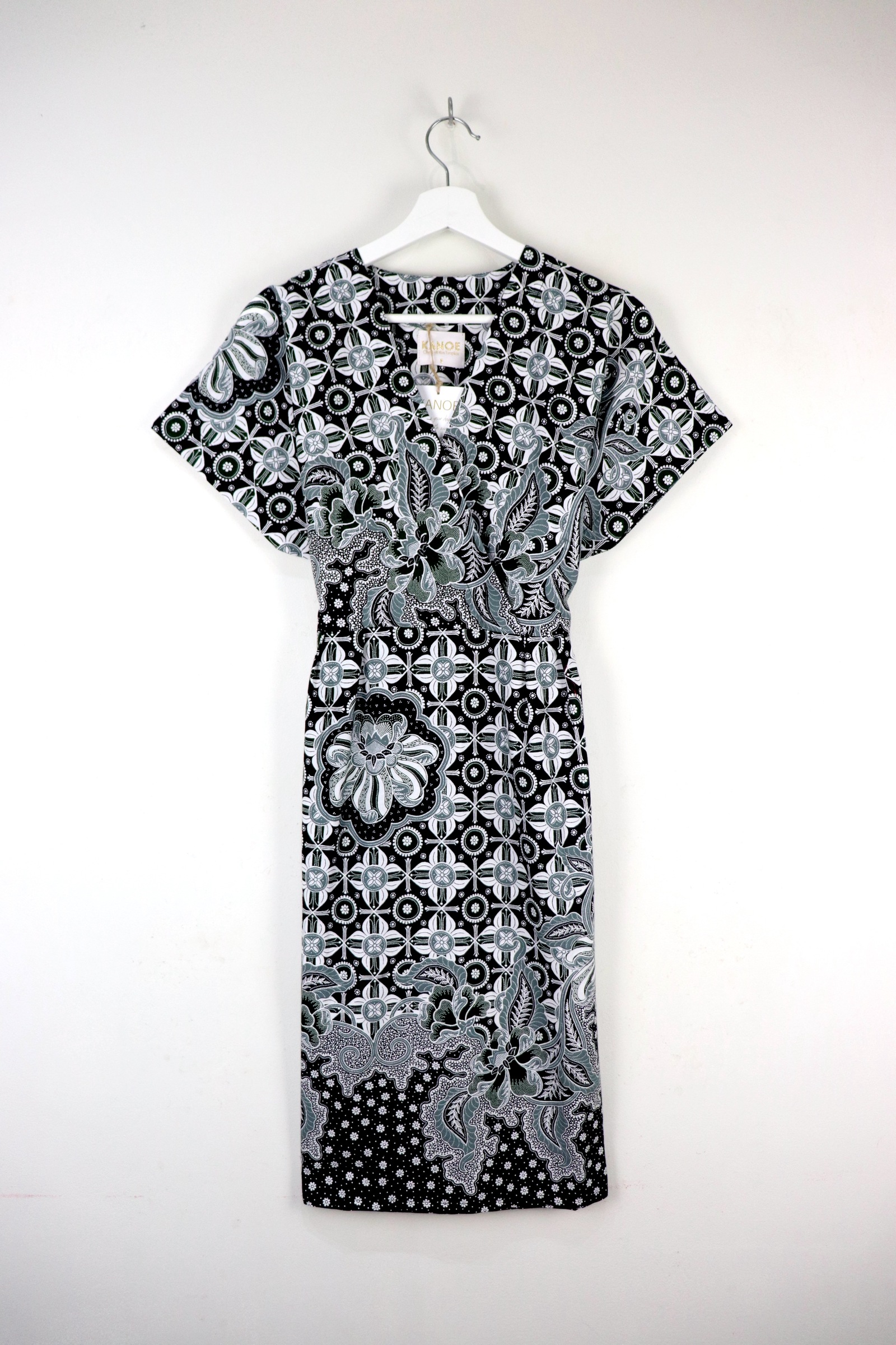 Kimono Wrap Dress - Iris ( Black )