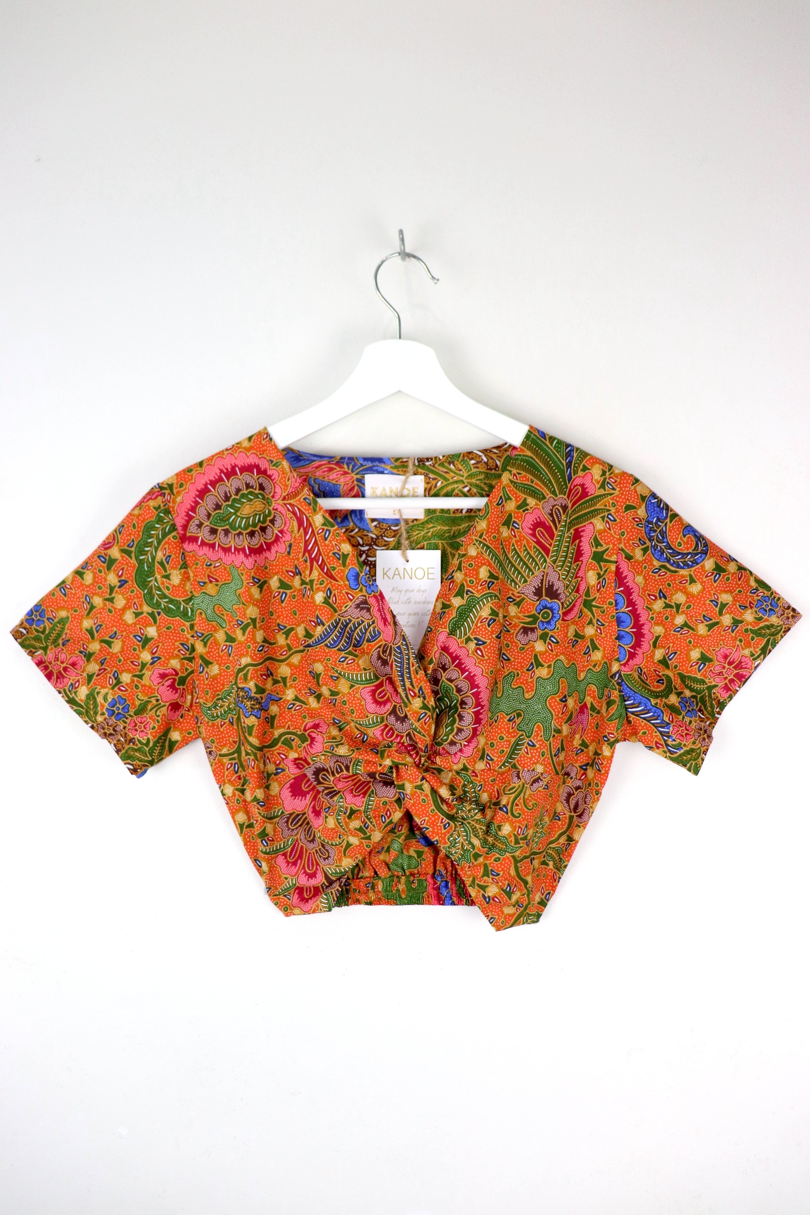 Twisted Front Batik Top - Cosmic Nectar