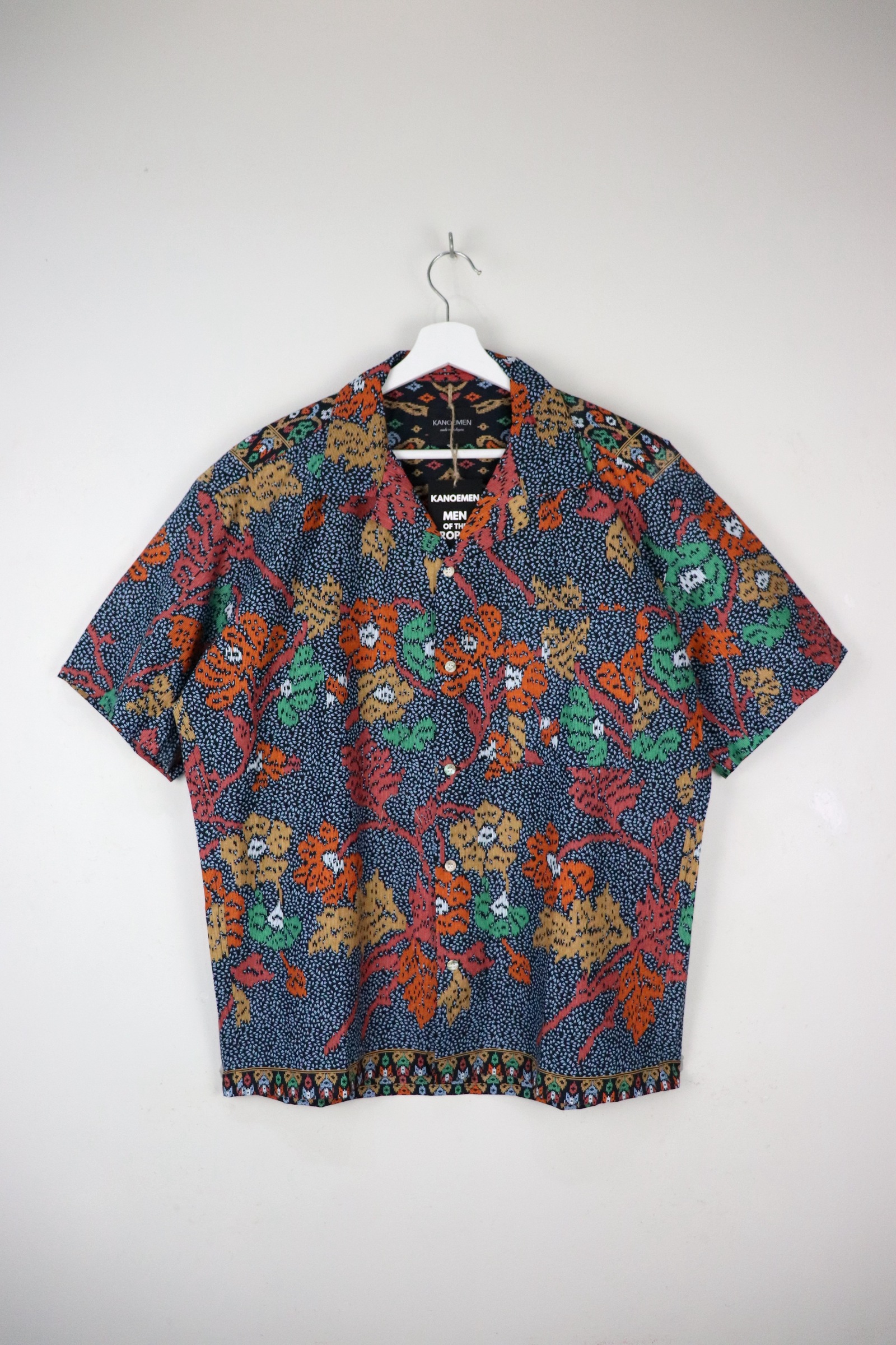 KANOEMEN Open Collar Batik Shirt - Quincy [ L ]