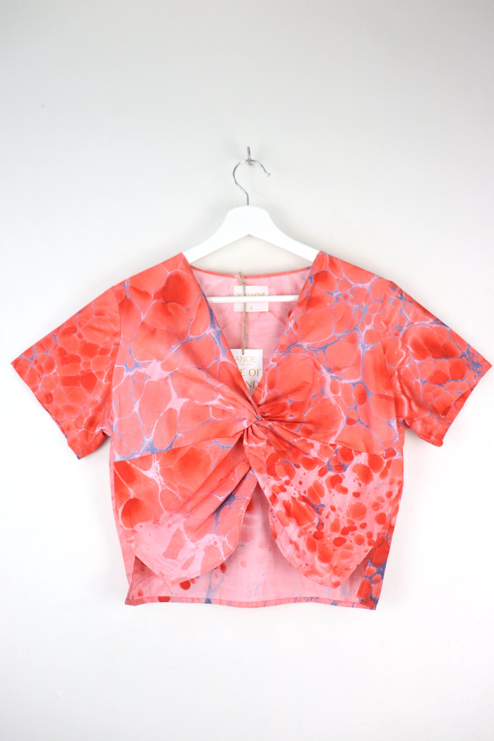 Twisted Front Top w/ Side Slits - Sunset Spectra [ HandMarbled ]