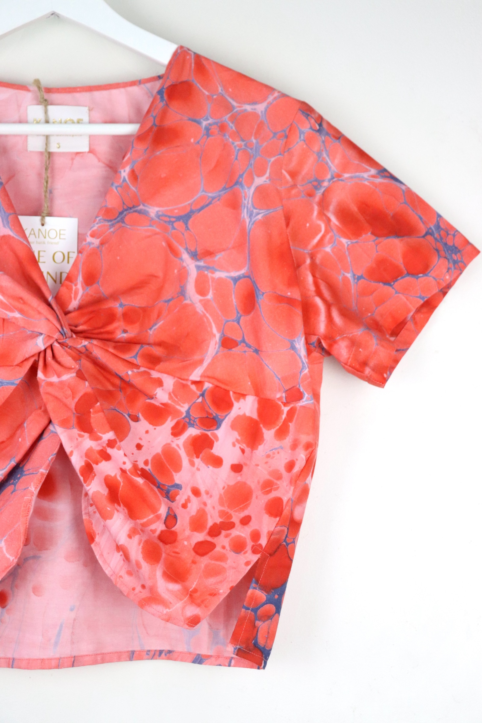 Twisted Front Top w/ Side Slits - Sunset Spectra [ HandMarbled ]