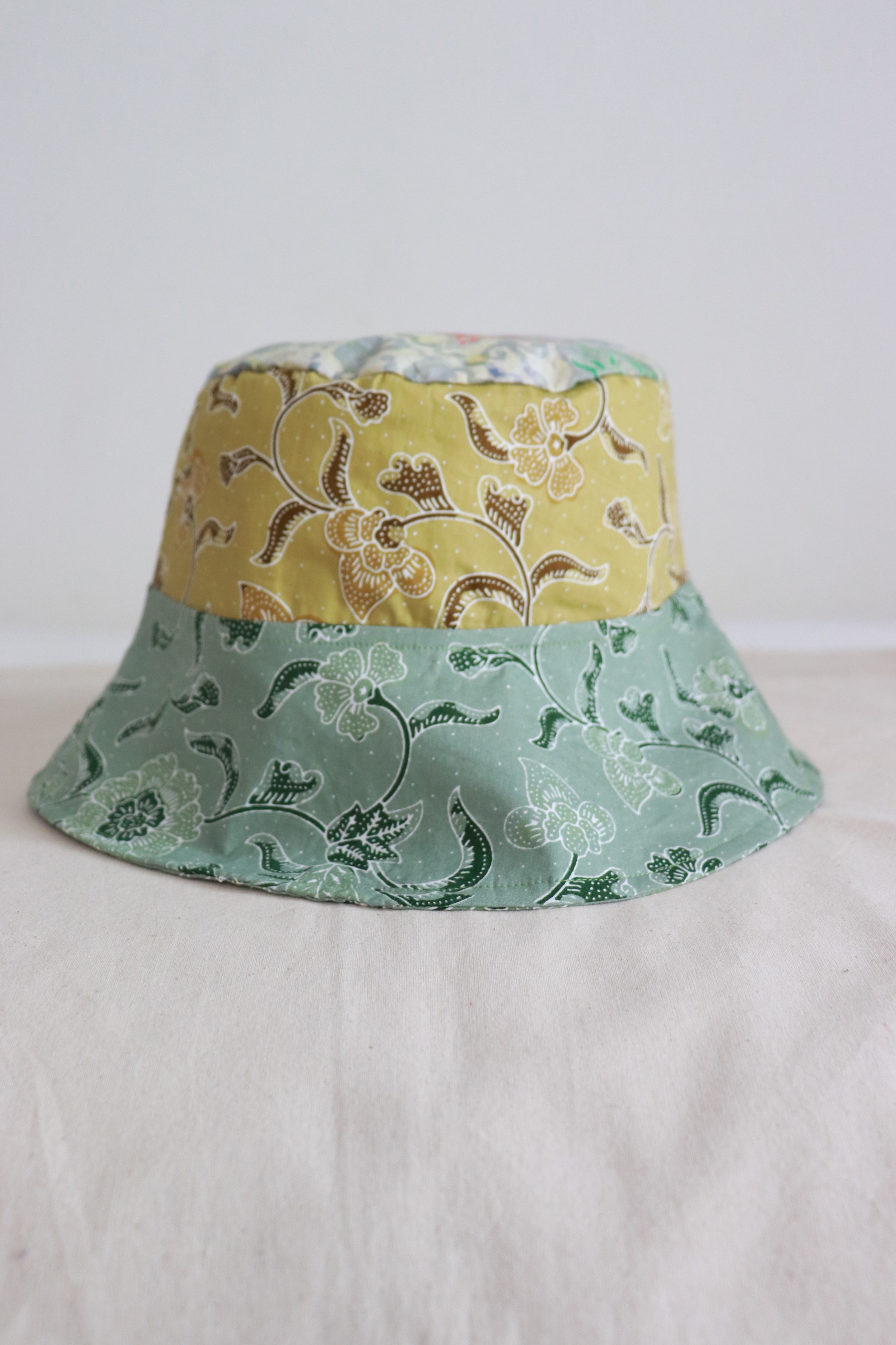 Patchwork Batik Bucket Hat Wide Brim - Stella
