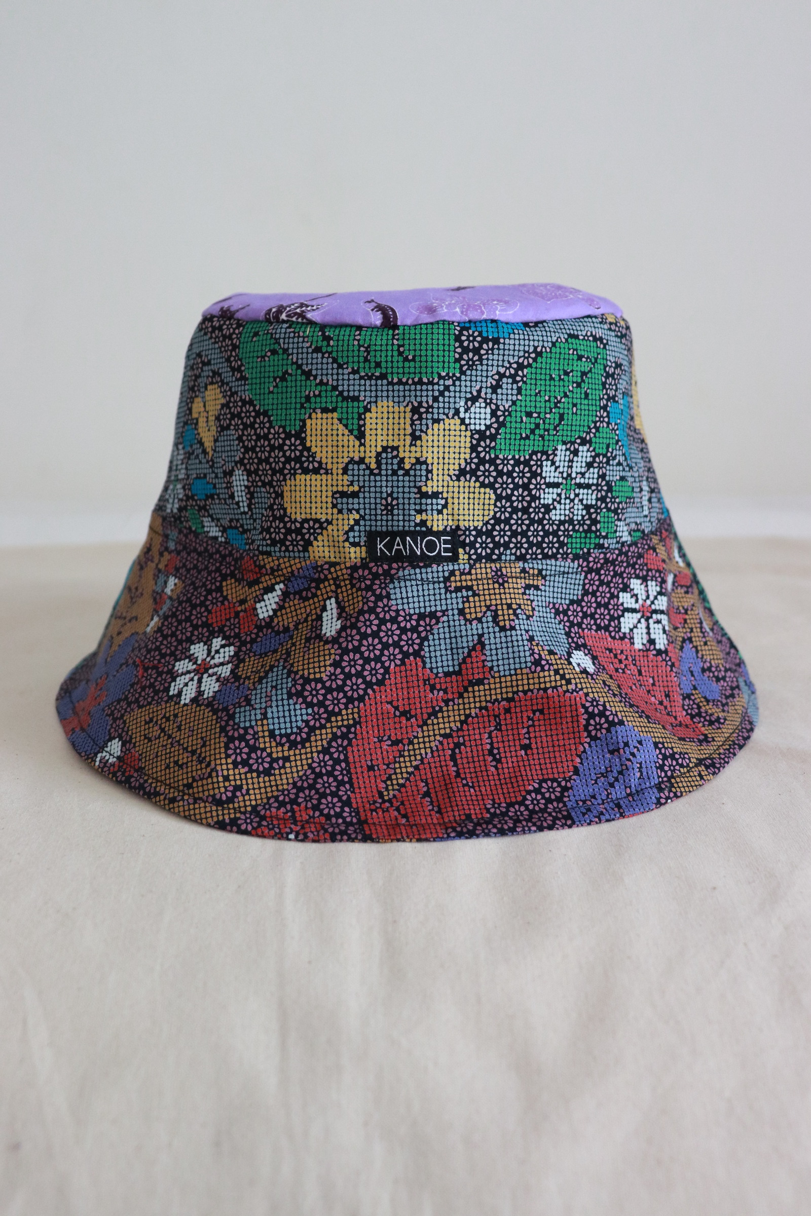 Patchwork Batik Bucket Hat Wide Brim - Nora