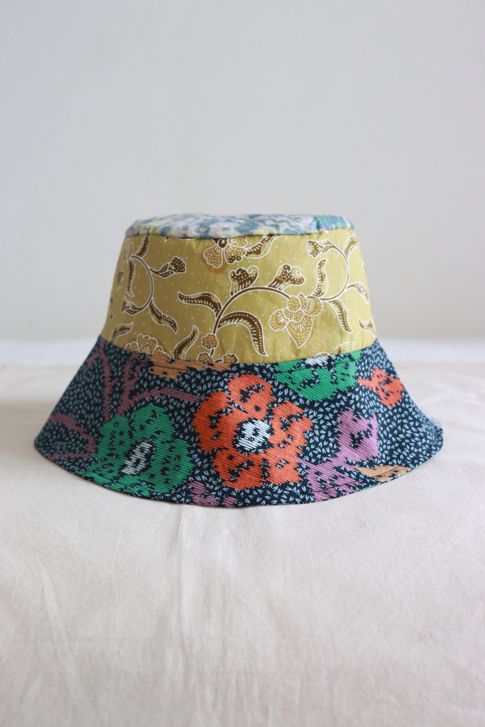 Patchwork Batik Bucket Hat Wide Brim - June