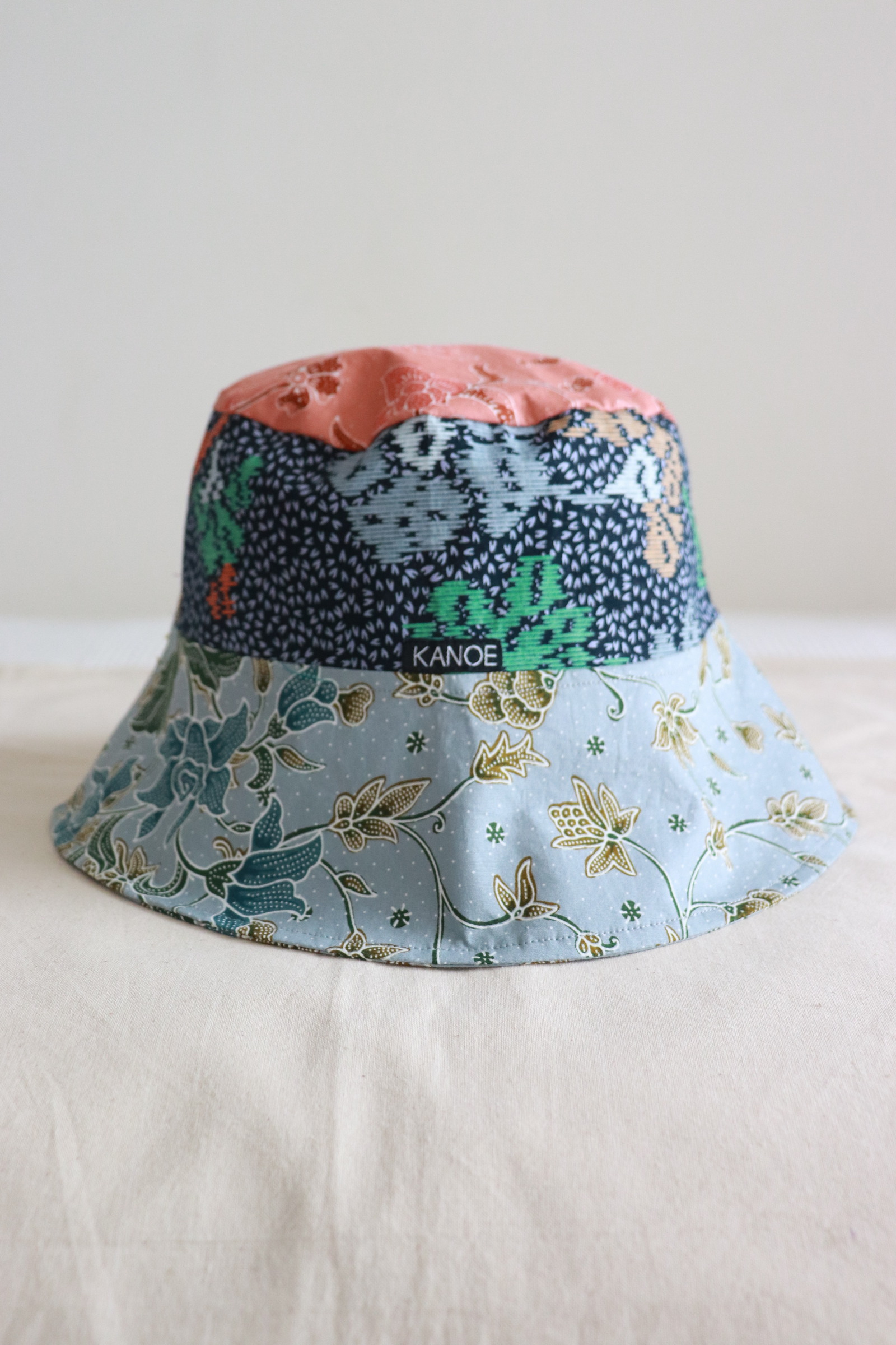 Patchwork Batik Bucket Hat Wide Brim - Marcella
