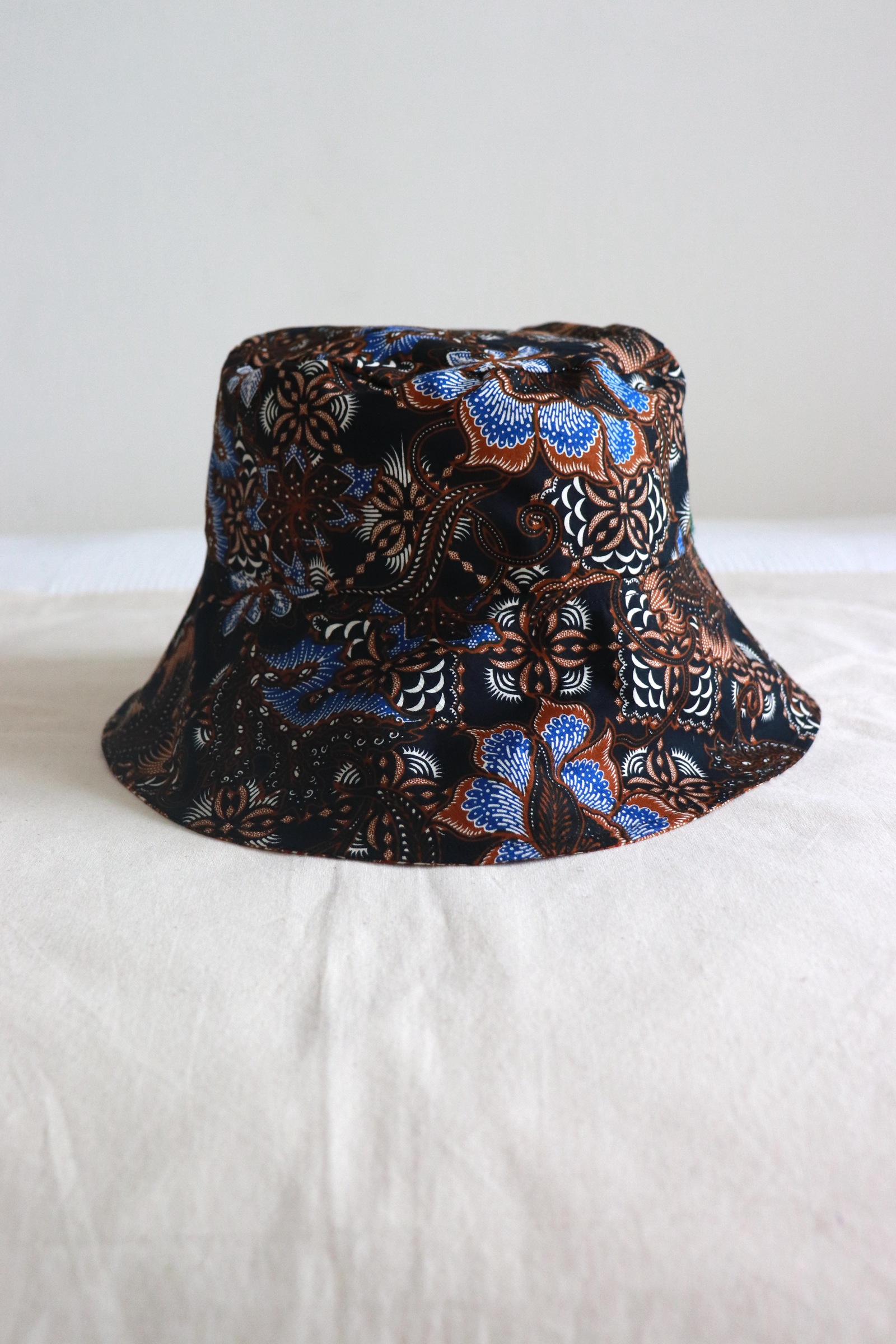 Reversible Batik Bucket Hat  - Pheonix [Wide Brim]