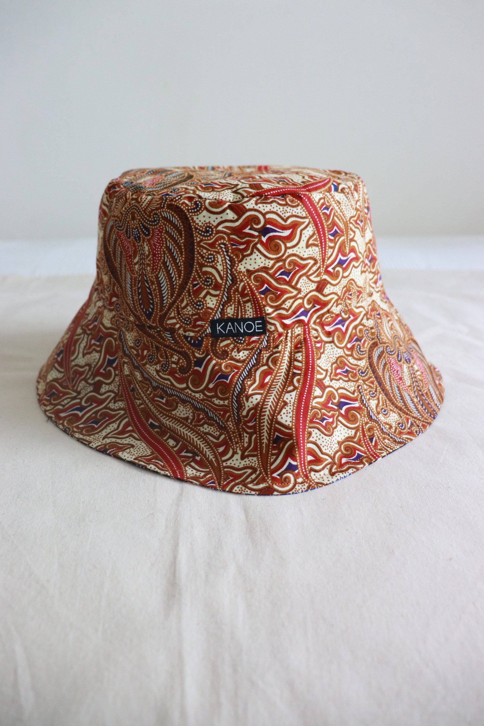 Reversible Batik Bucket Hat  - Pheonix [Wide Brim]