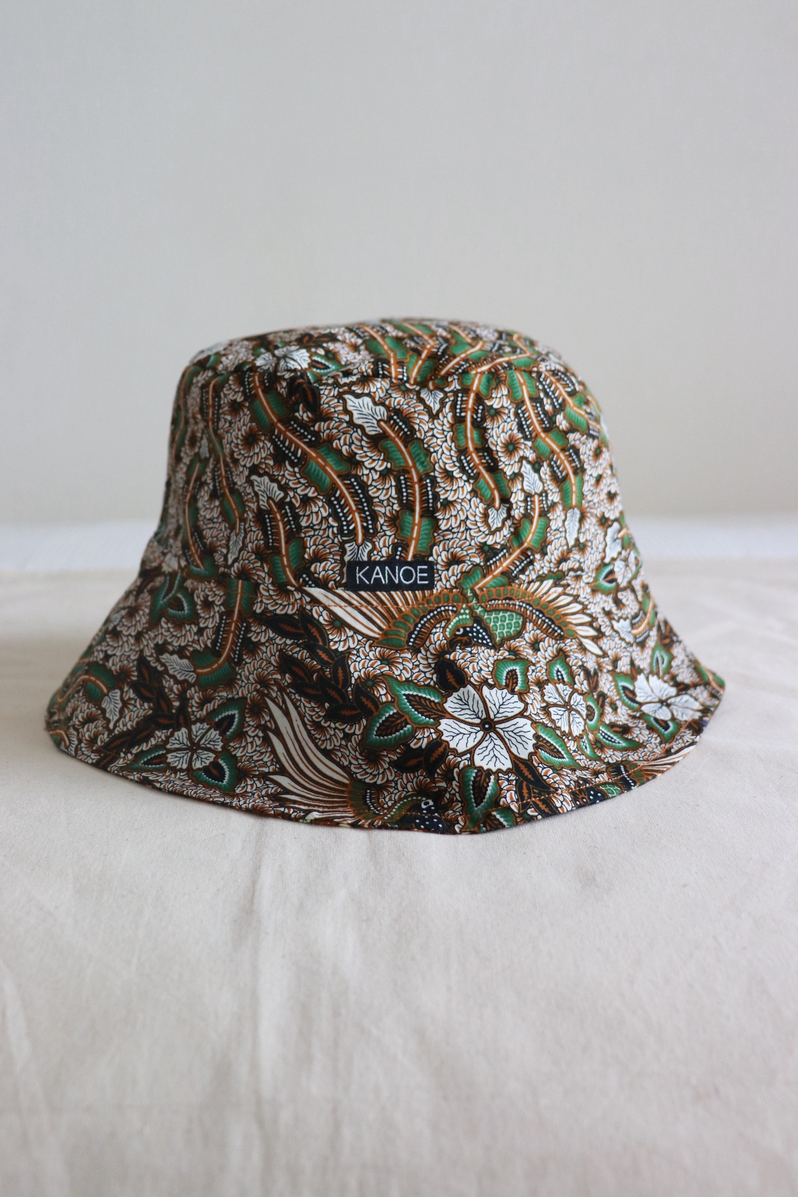 Reversible Batik Bucket Hat  - Willow [Wide Brim]