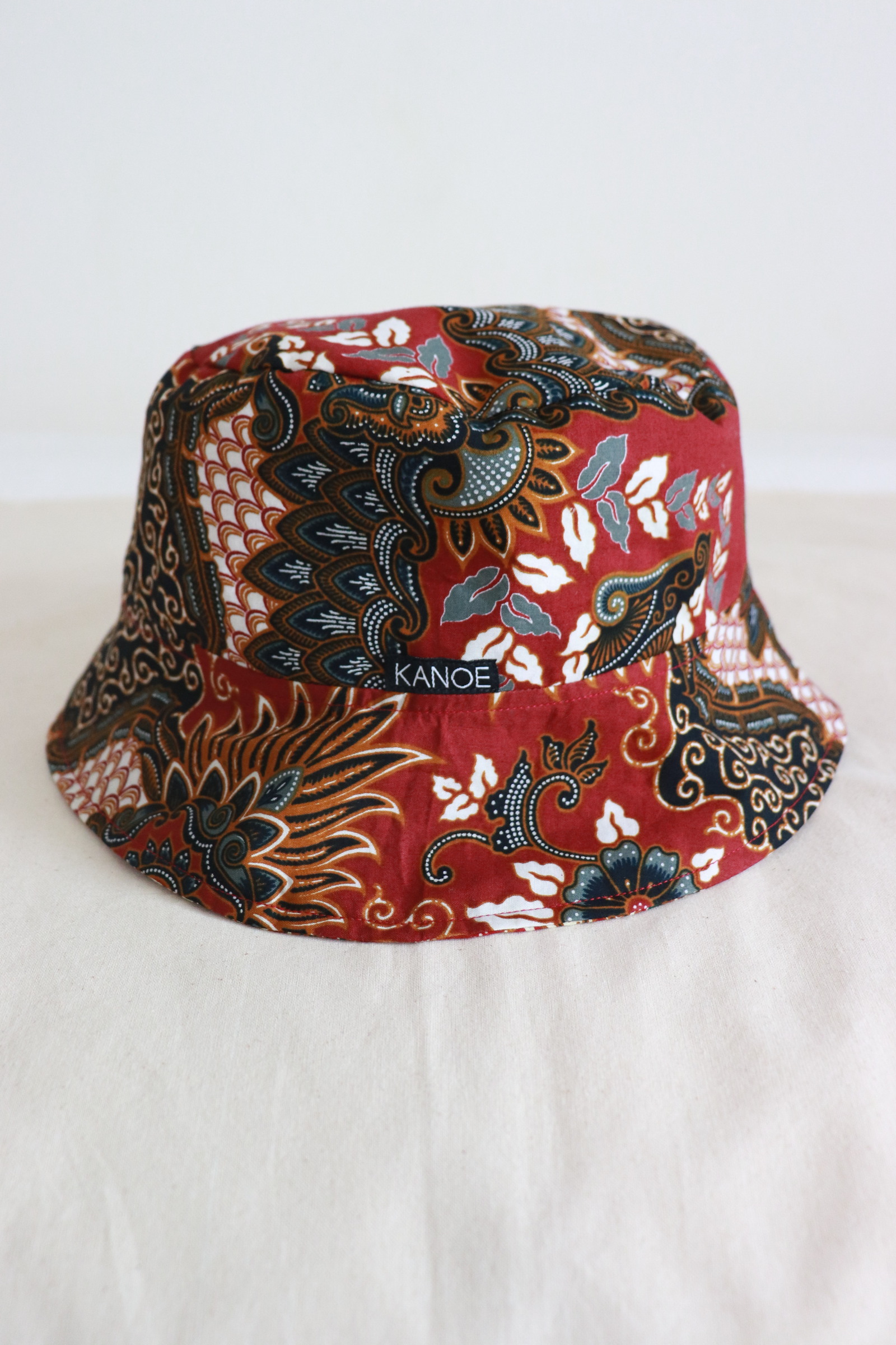 Reversible Batik Bucket Hat - Freya [Short Brim]