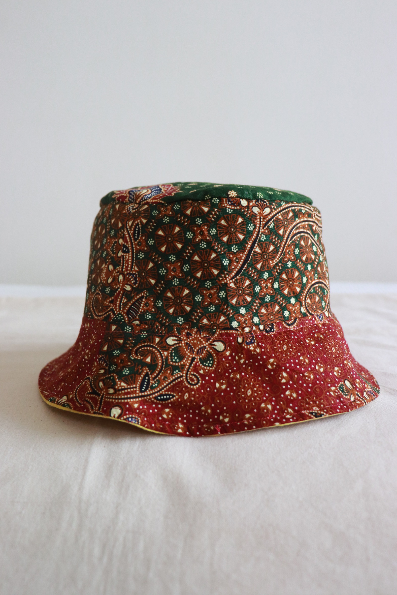 Reversible Batik Bucket Hat - Zenith [Short Brim]