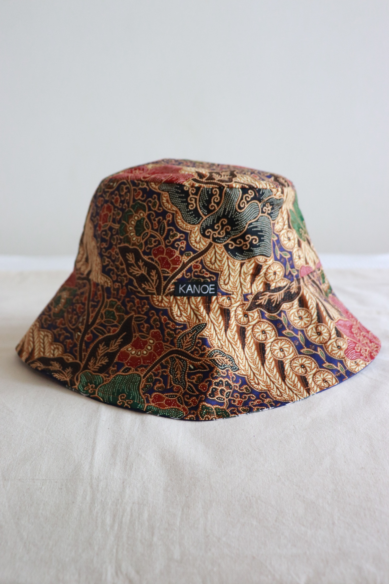 Reversible Batik Bucket Hat  - Skylar [Wide Brim]