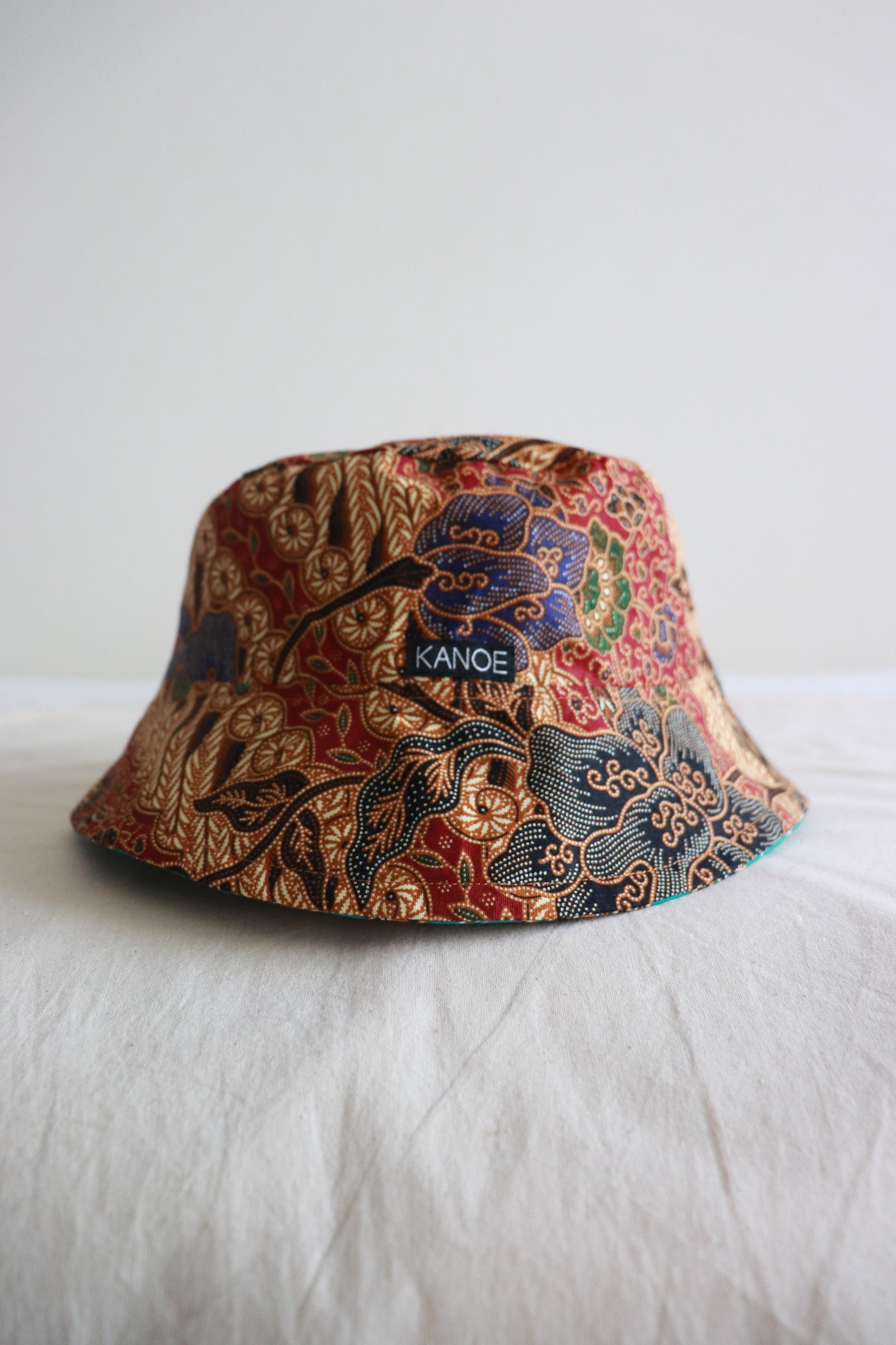 Reversible Batik Bucket Hat  - Mira [Wide Brim]