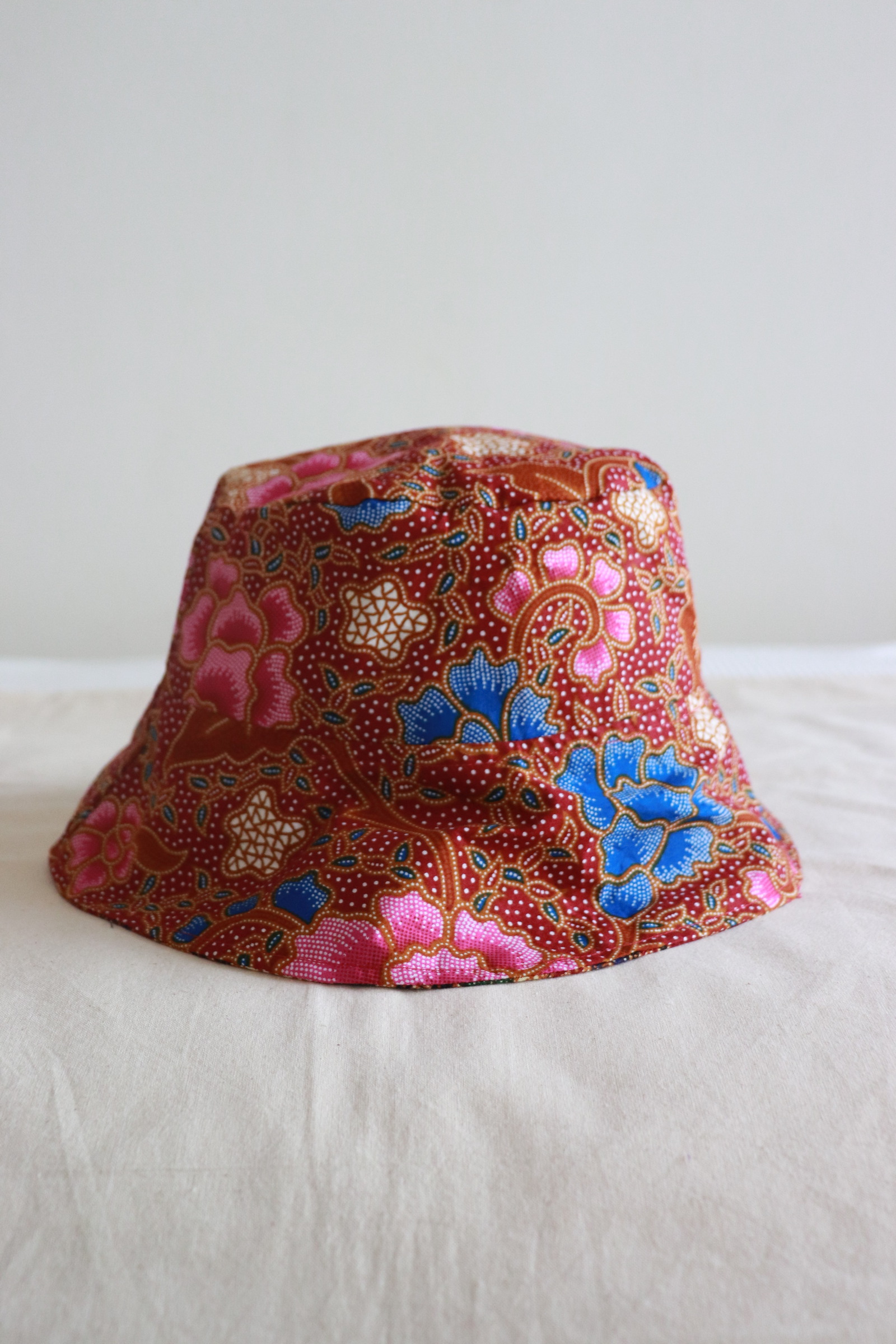 Reversible Batik Bucket Hat  - Marlow [Wide Brim]