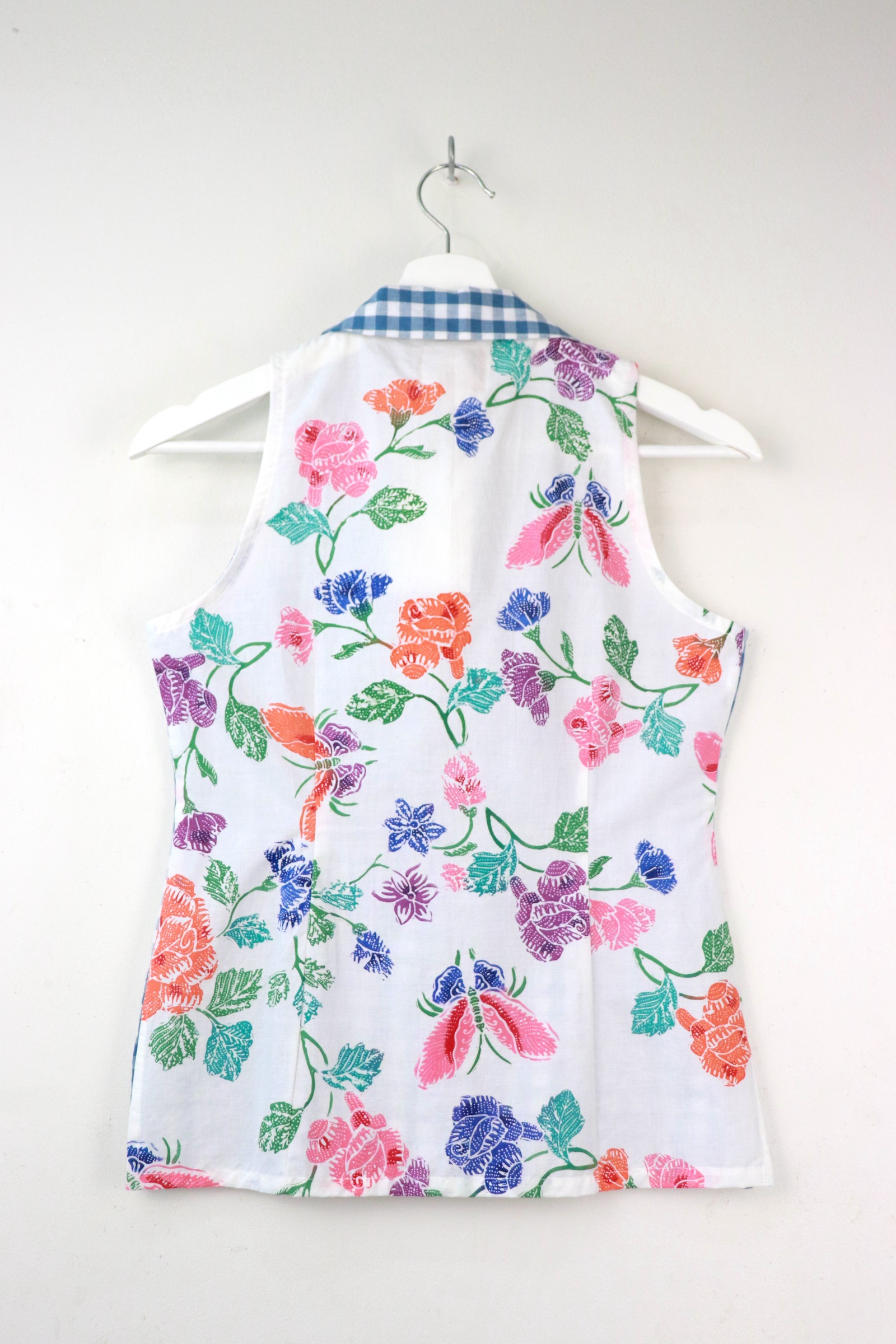 The Classic Gingham Batik Top - Jackie