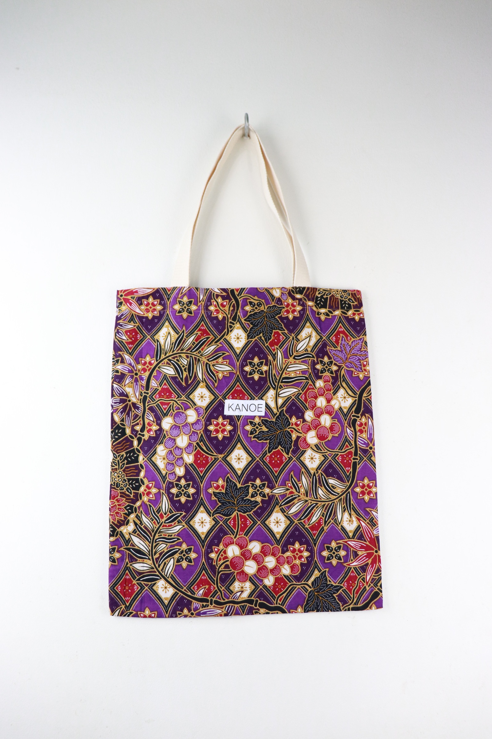 Batik Tote Bag - Mid Evolet