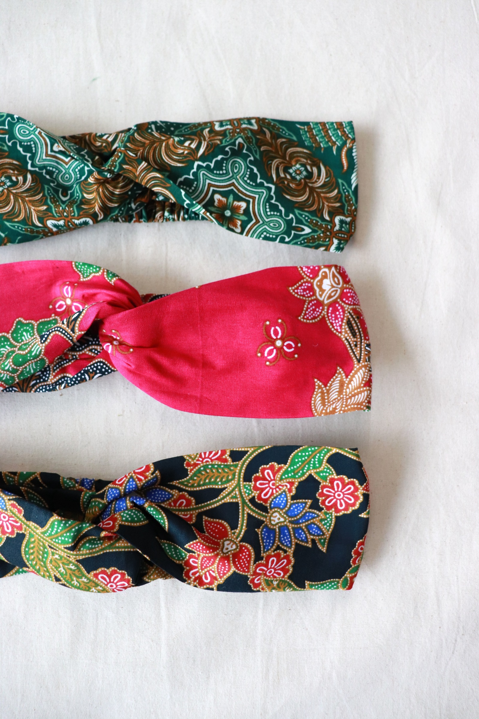 Crossover Batik Headbands [Set of 3] - Karla