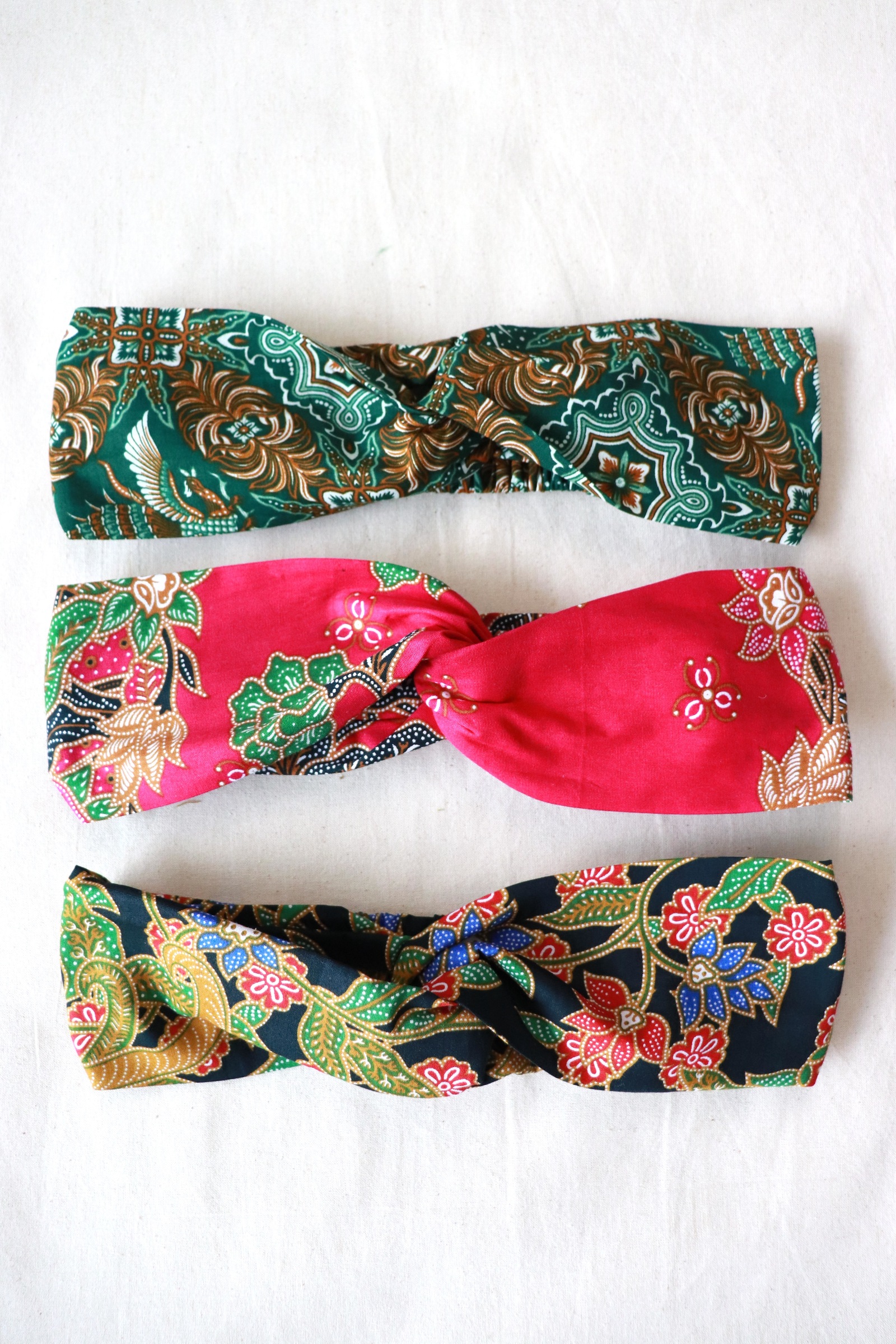 Crossover Batik Headbands [Set of 3] - Karla
