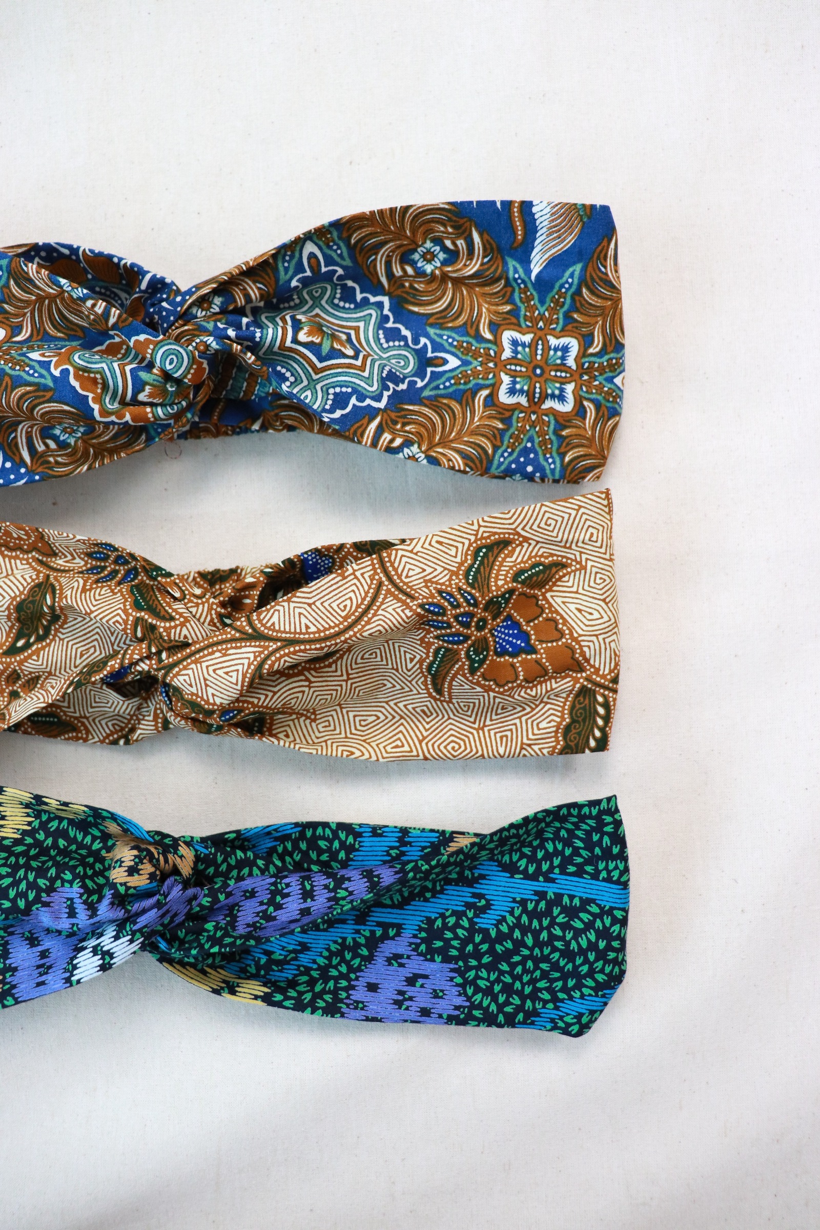 Crossover Batik Headbands [Set of 3] - Macie